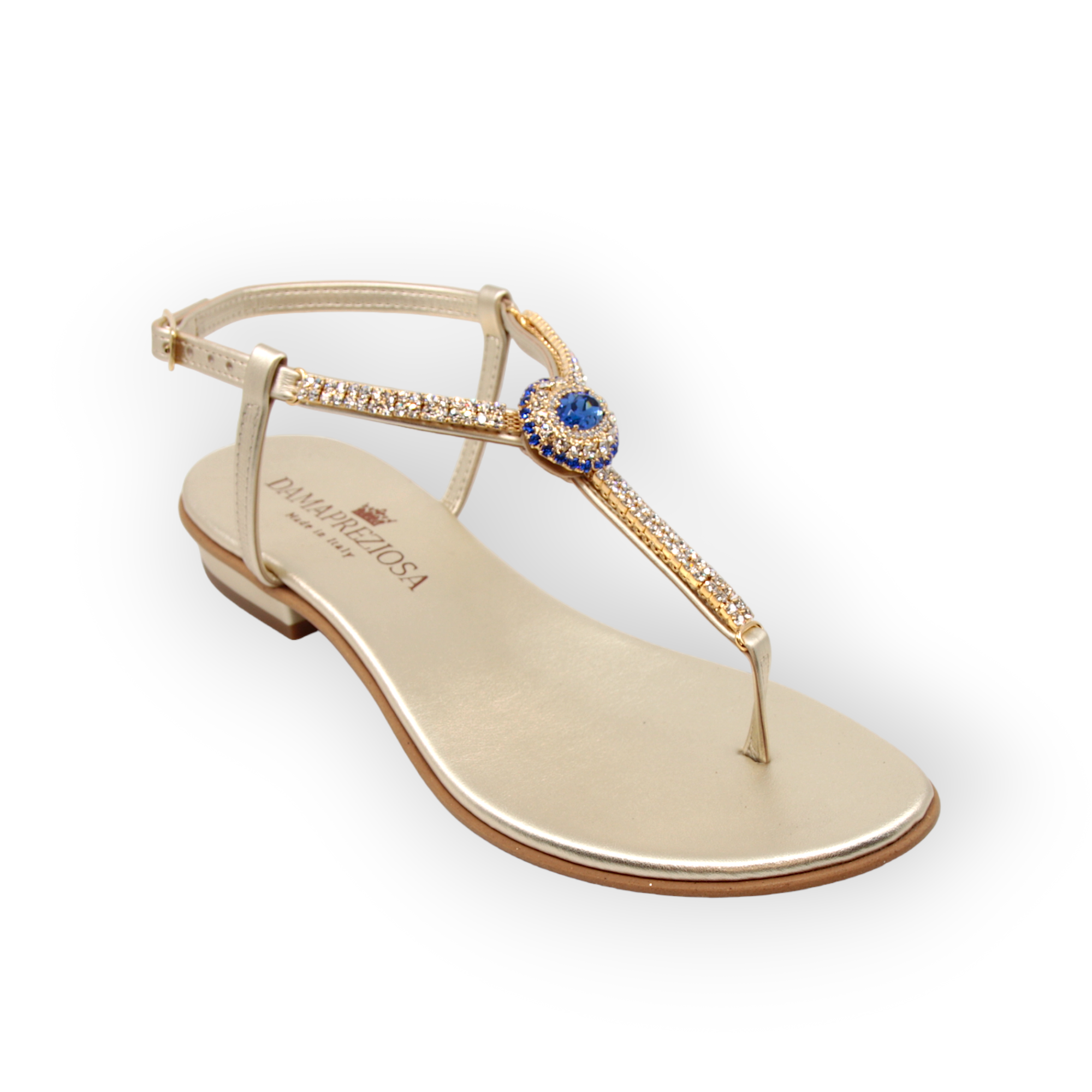 Grace flat sandal sapphire