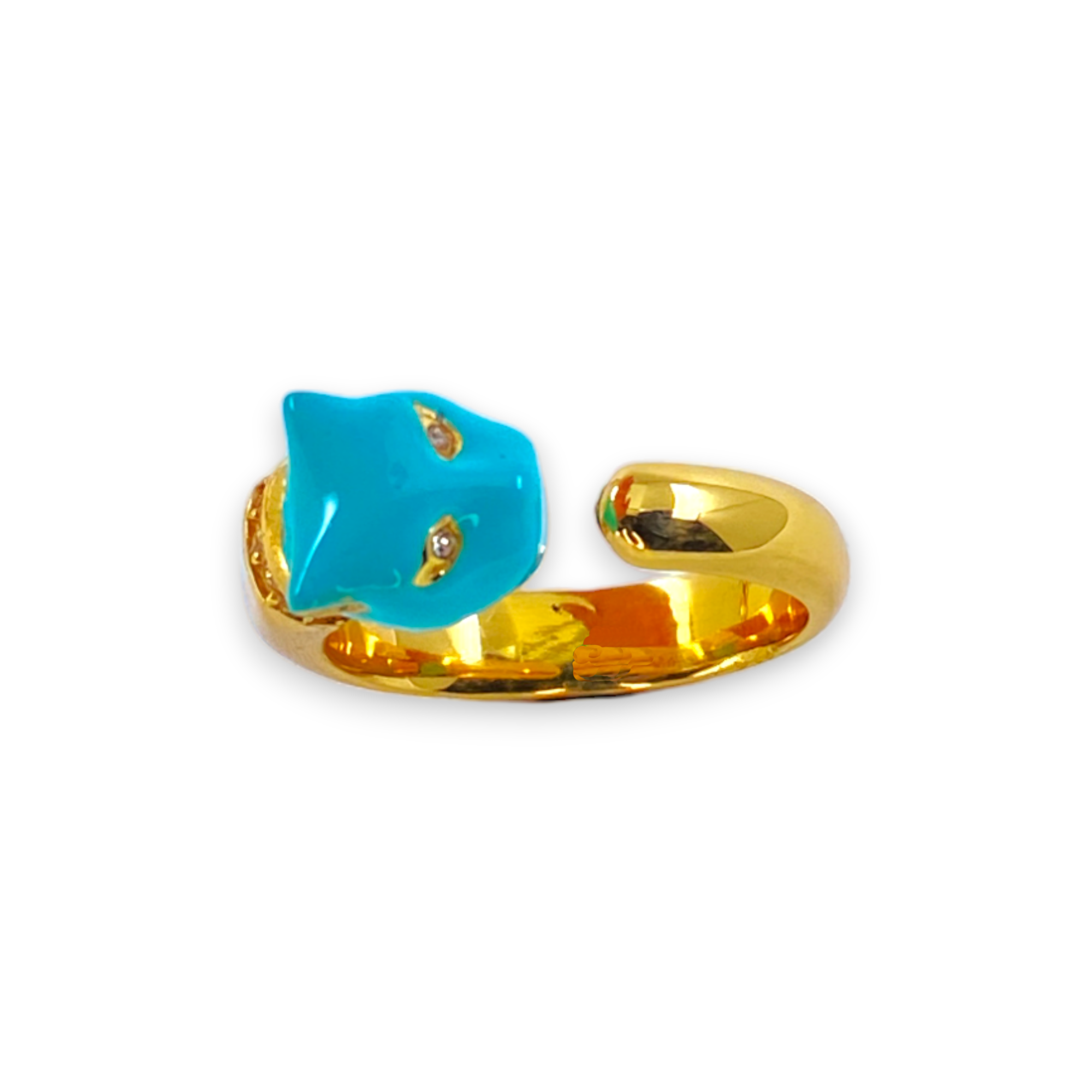 PANTHER RING TURQUOISE MICRO