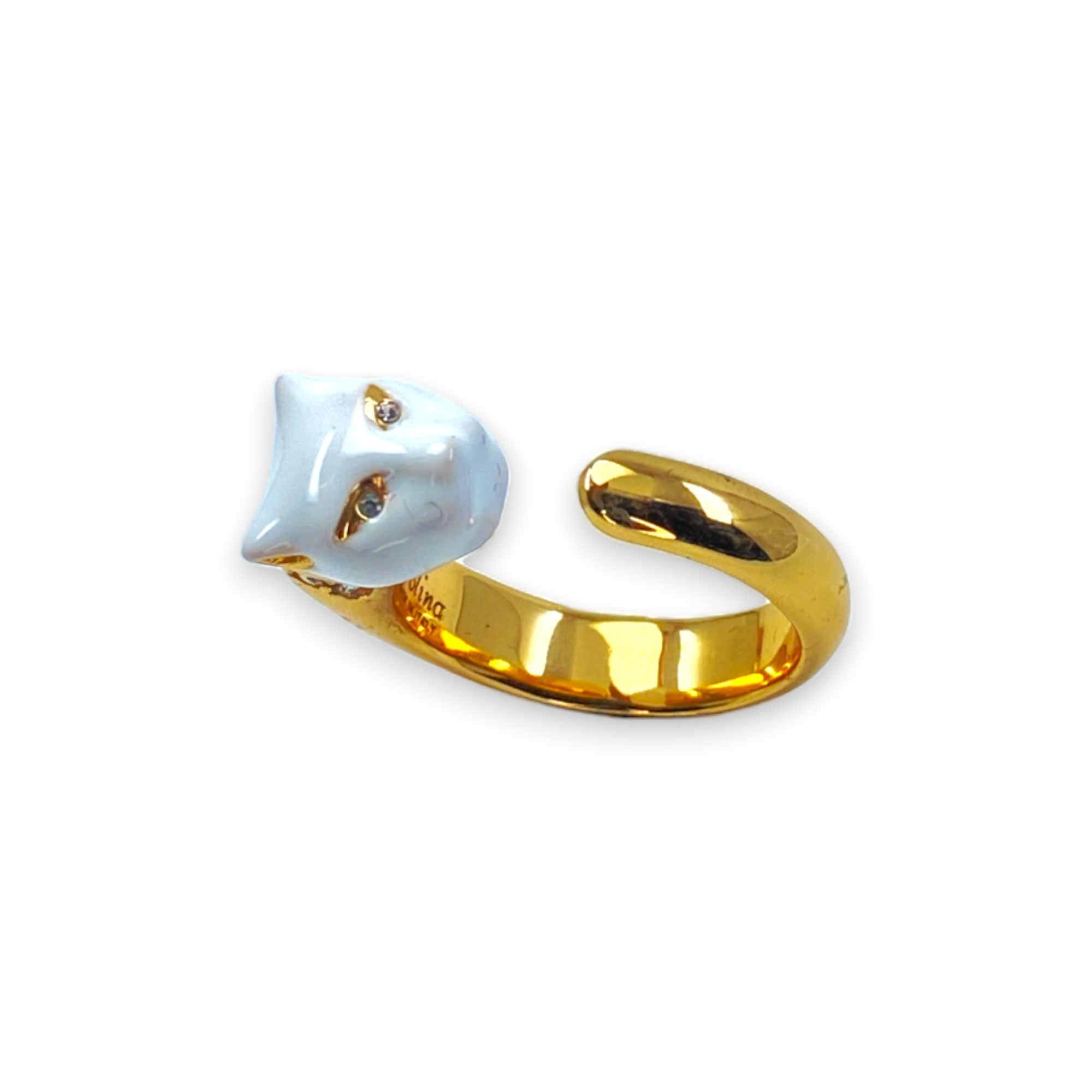 ANELLO PANTERA MICRO BIANCO