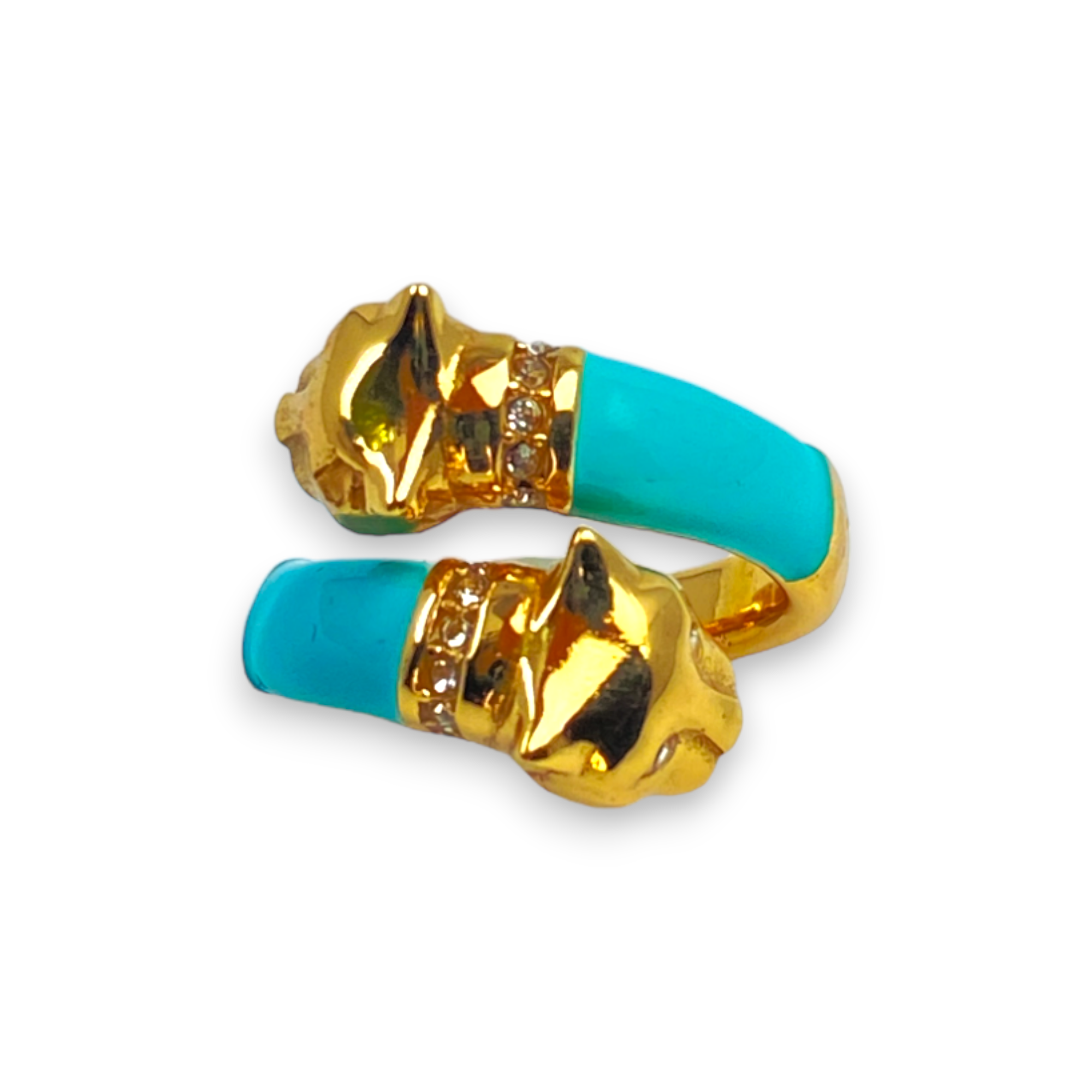 PANTHER RING CONTRARIE' TURQUOISE