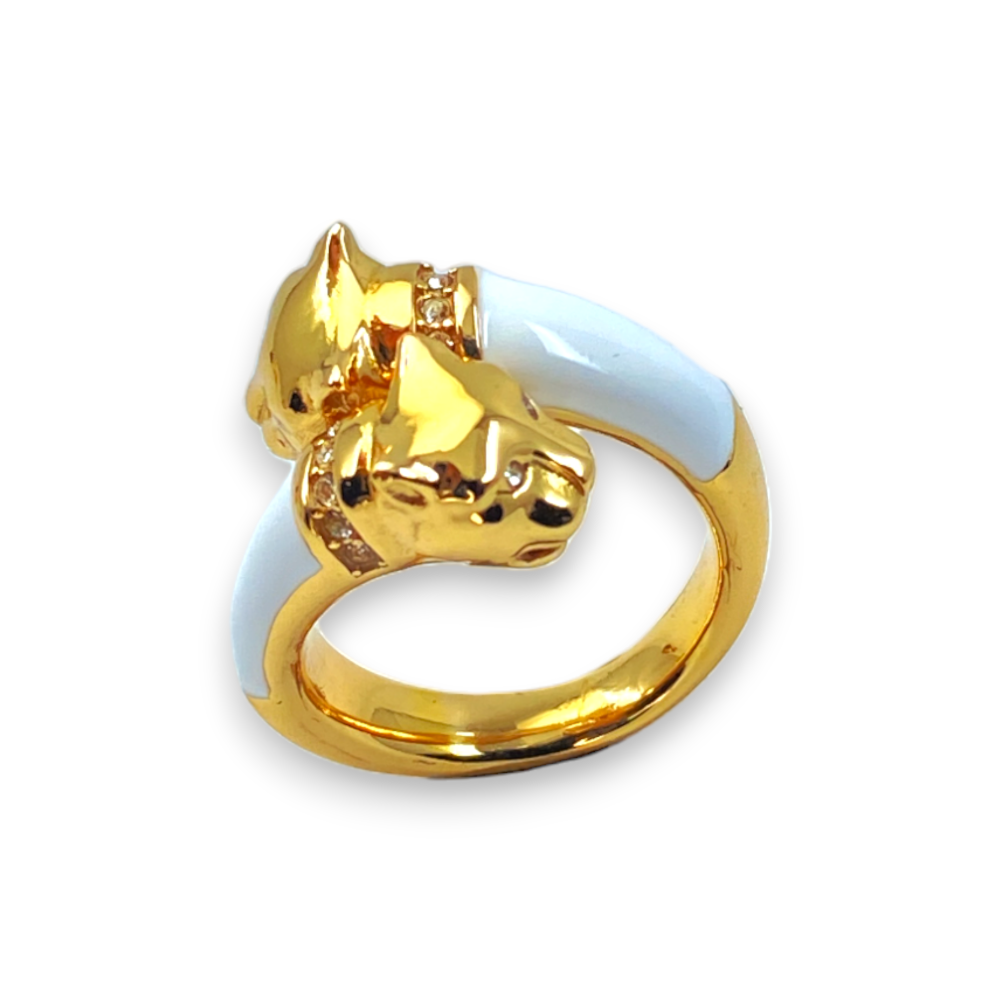 PANTHER RING CONTRARIE WHITE.