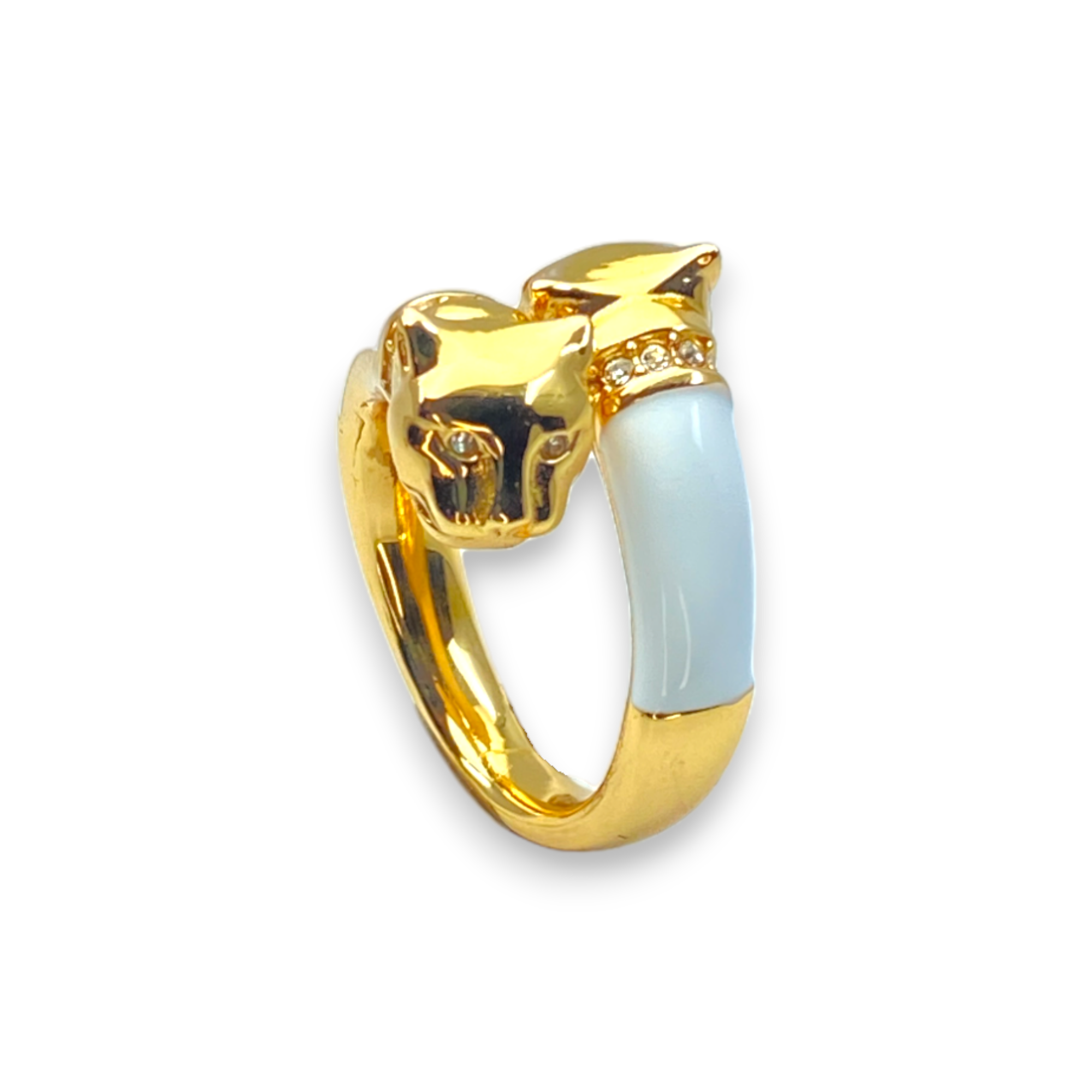 PANTHER RING CONTRARIE WHITE.
