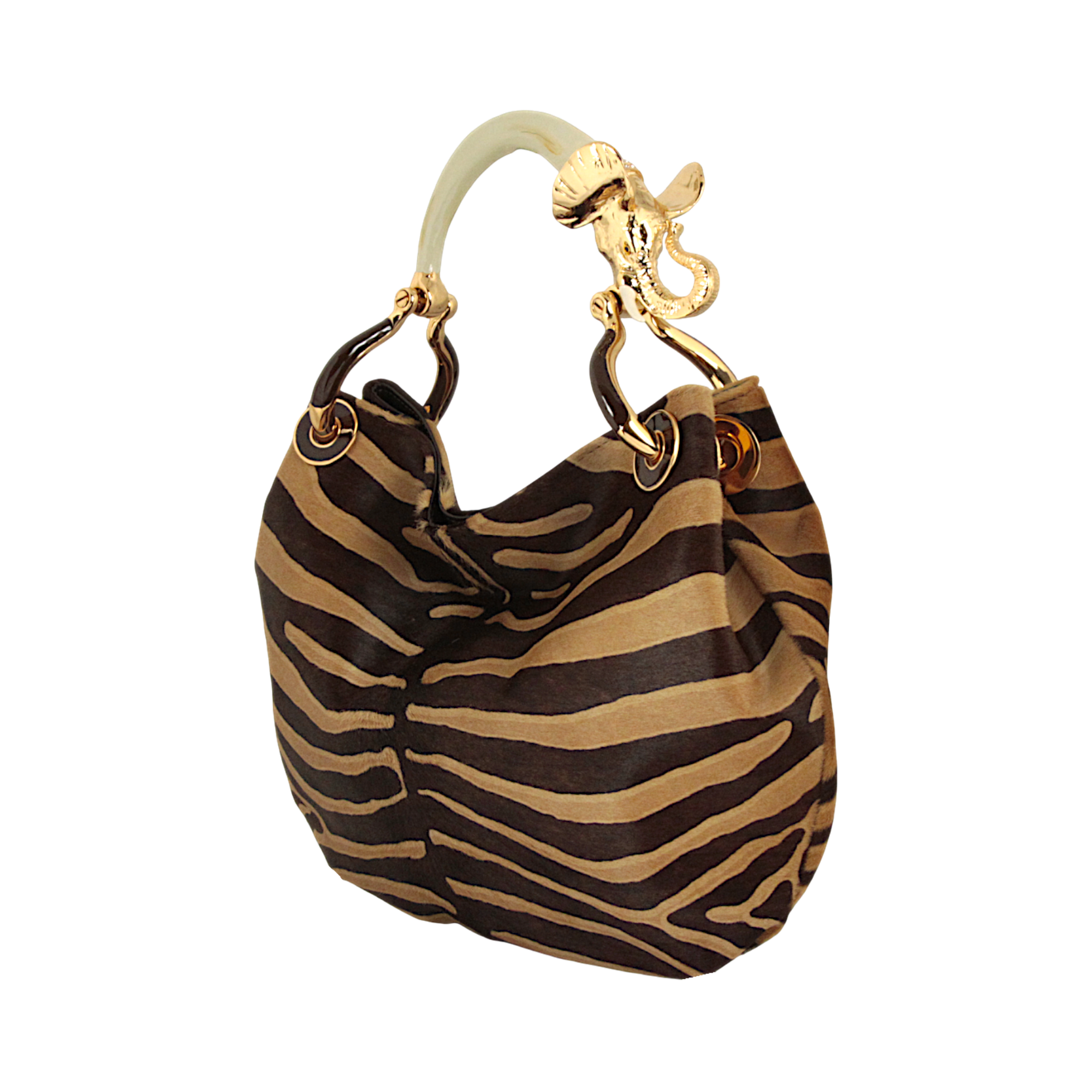 BOLSO PEQUEÑO ELEFANTE EN PIEL EFECTO PONY