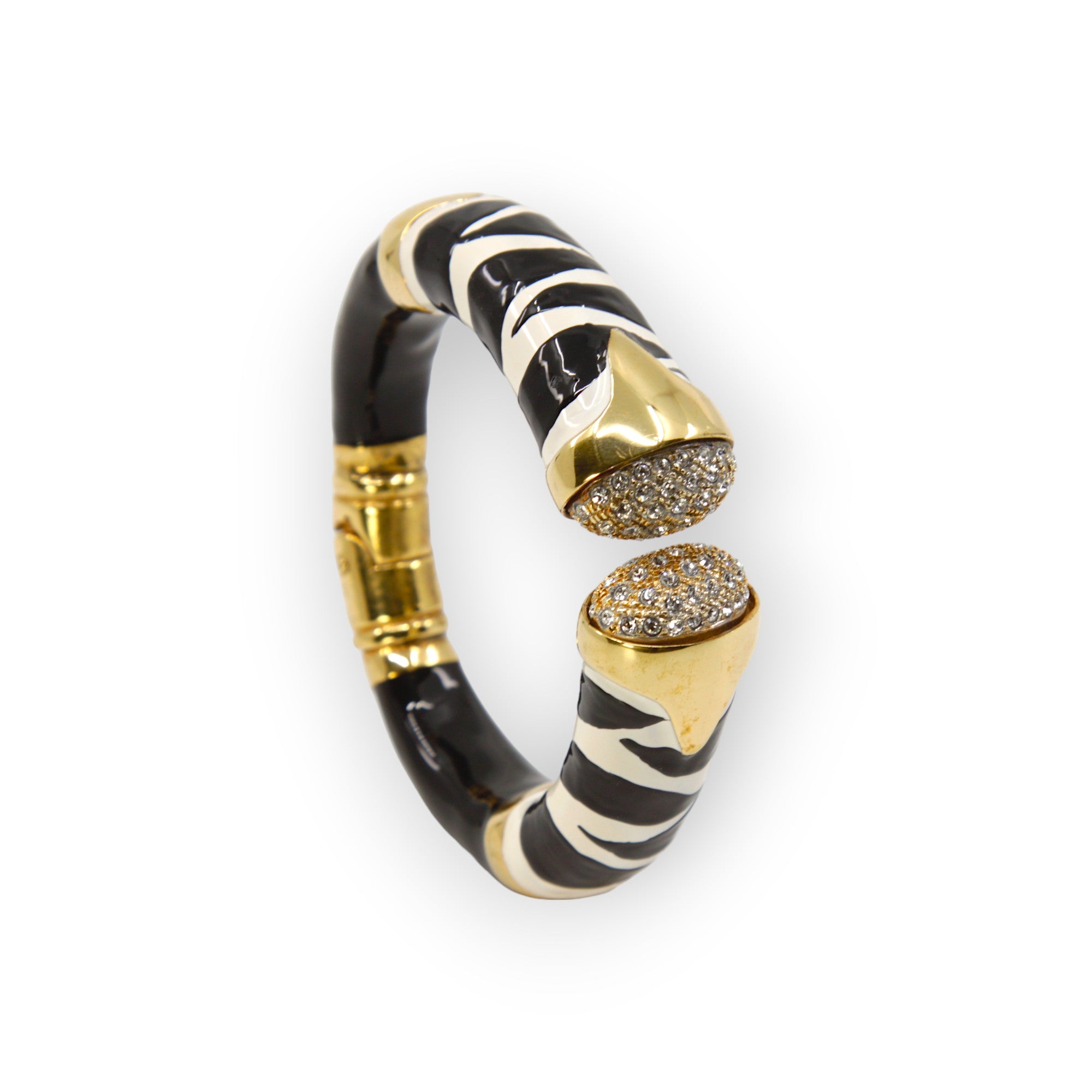 BRACCIALE ZEBRA CON CRISTALLI