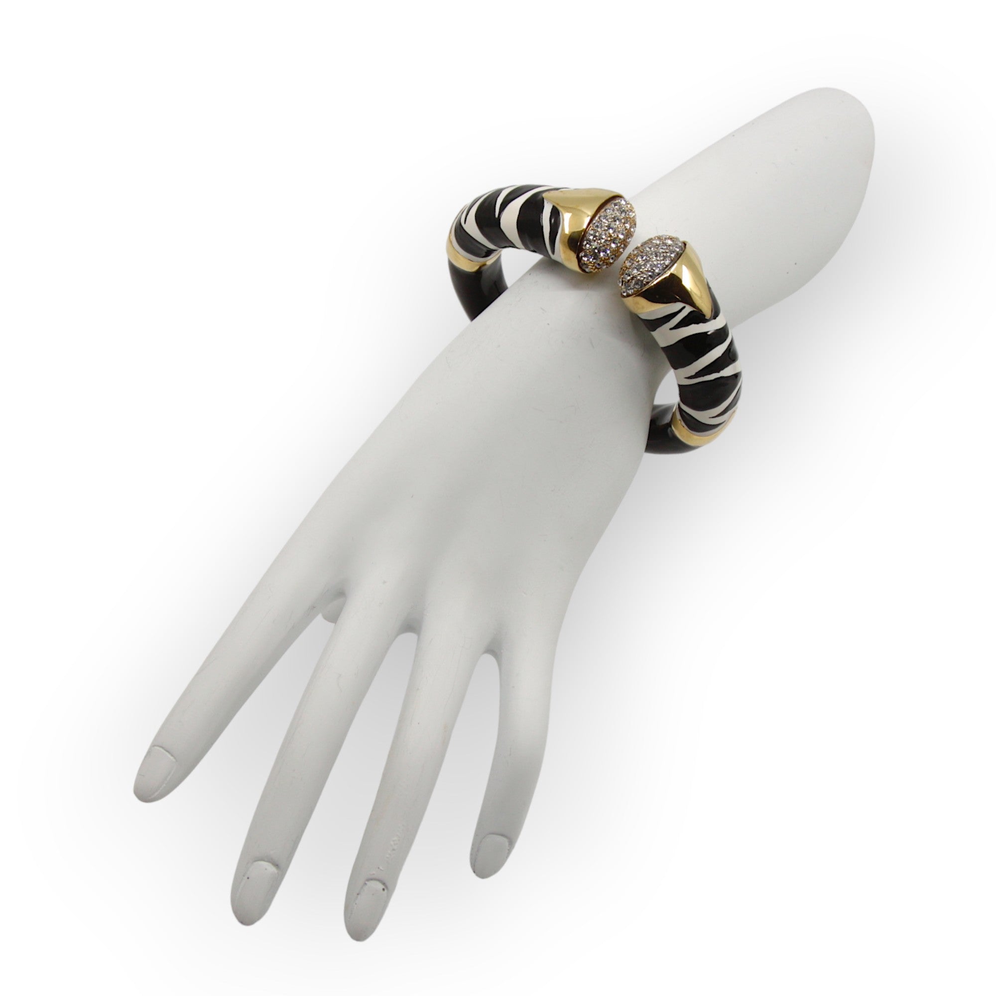 BRACCIALE ZEBRA CON CRISTALLI