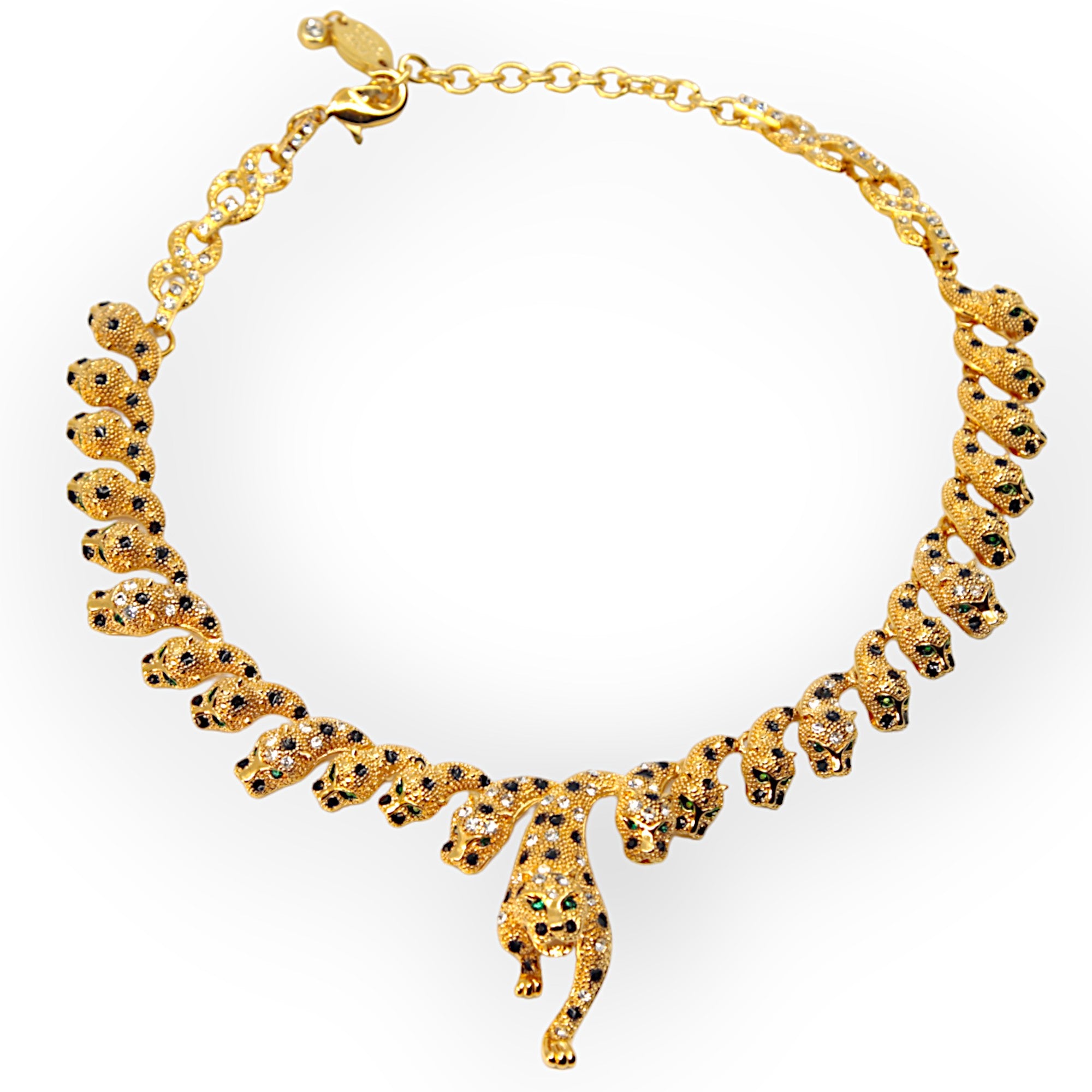 COLLANA LEOPARDO PLACCATA ORO