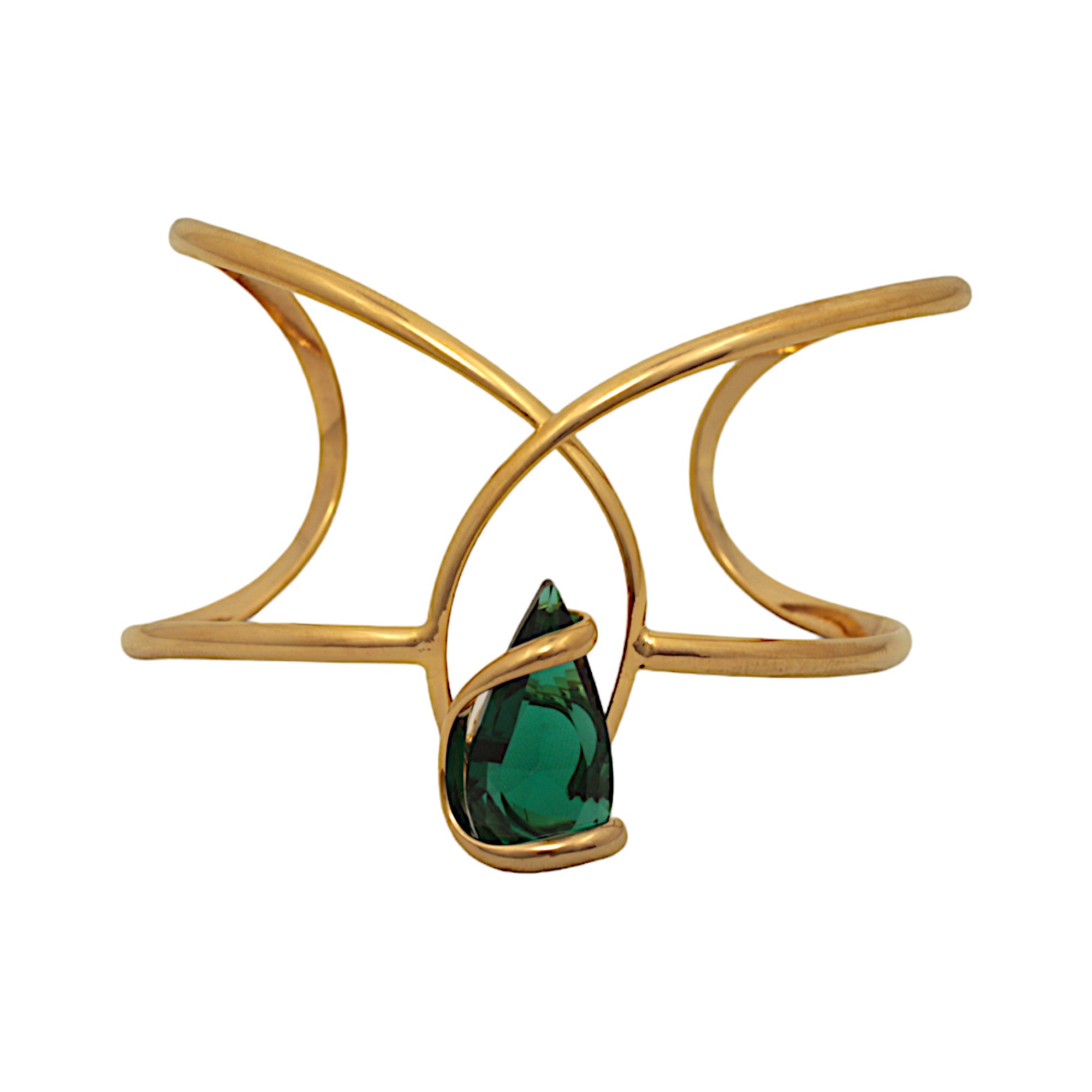 GREEN EMERALD SMALL DROP BRACELET