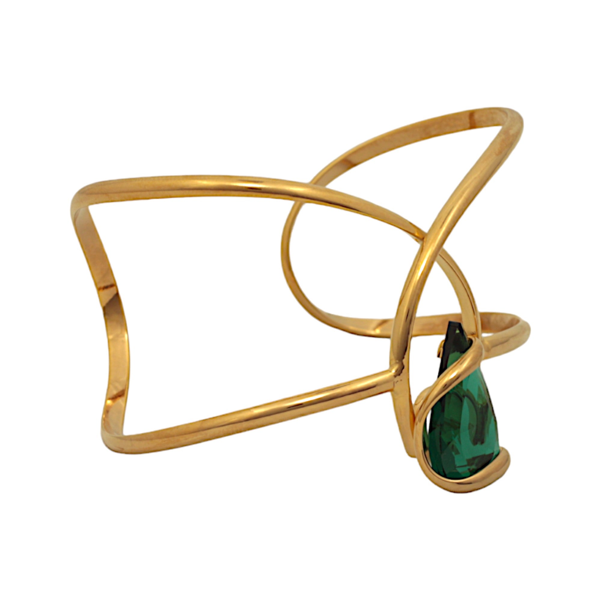 BRACCIALE A GOCCIA PICCOLA IN SMERALDO VERDE