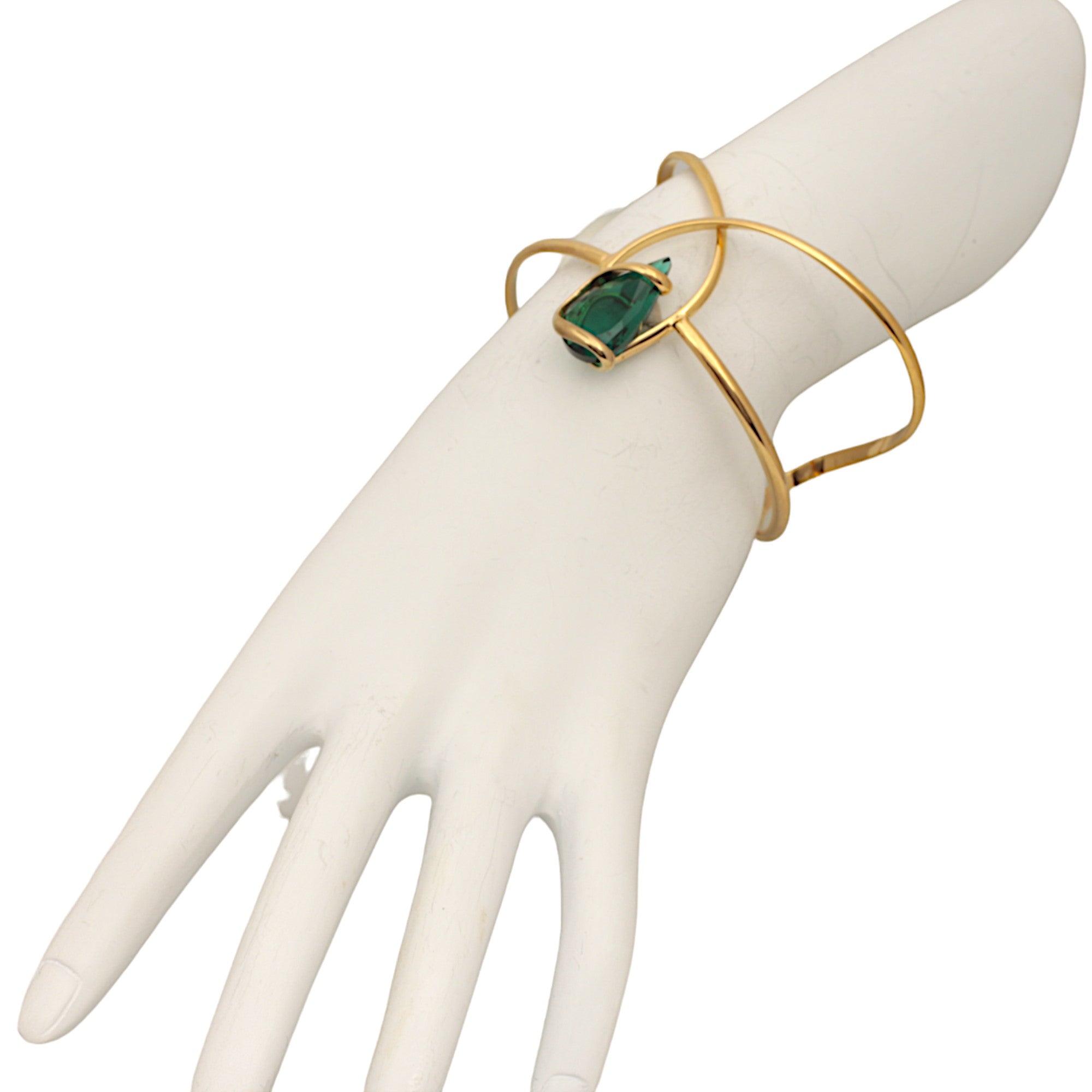 GREEN EMERALD SMALL DROP BRACELET