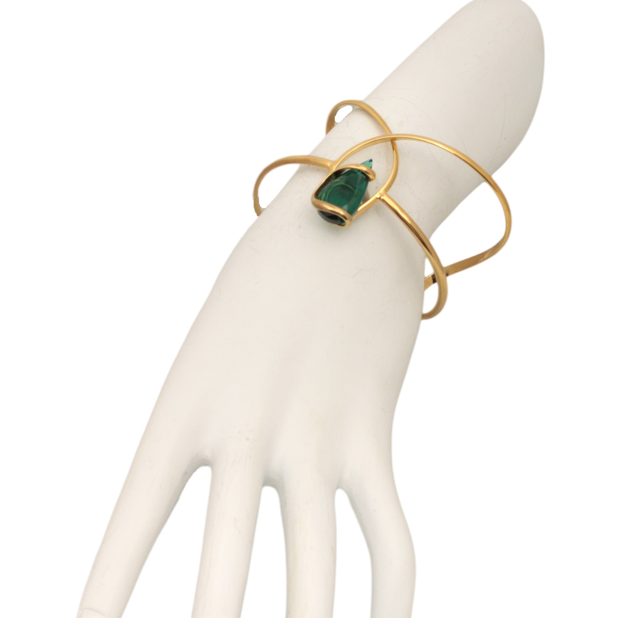 BRACCIALE A GOCCIA PICCOLA IN SMERALDO VERDE