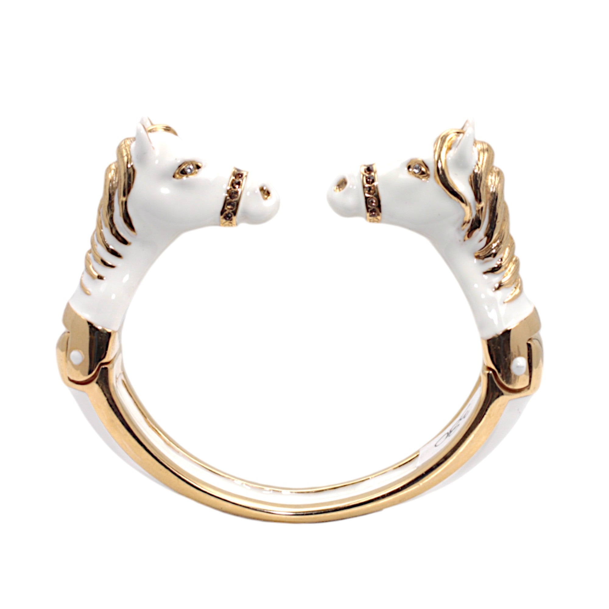 BRACCIALE CAVALLO BIANCO DUE TESTE - EDIZIONE MAXI