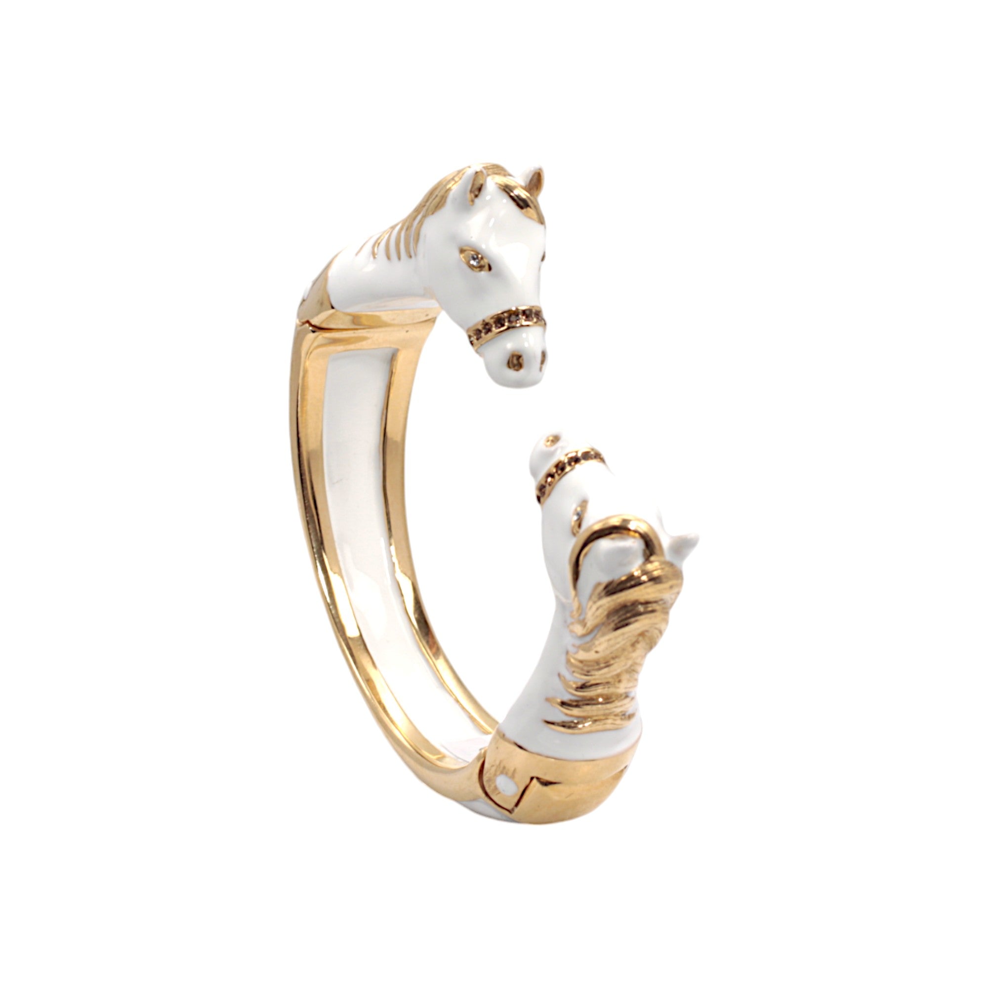 BRACCIALE CAVALLO BIANCO DUE TESTE - EDIZIONE MAXI