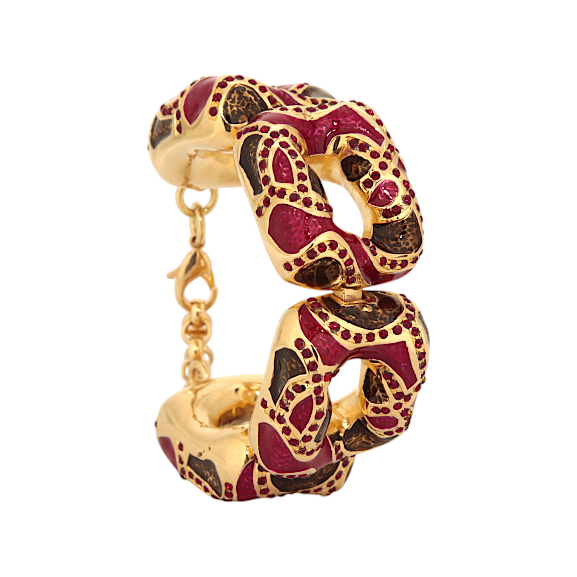 BRACCIALE MOSAICO BORDEAUX ROSSO