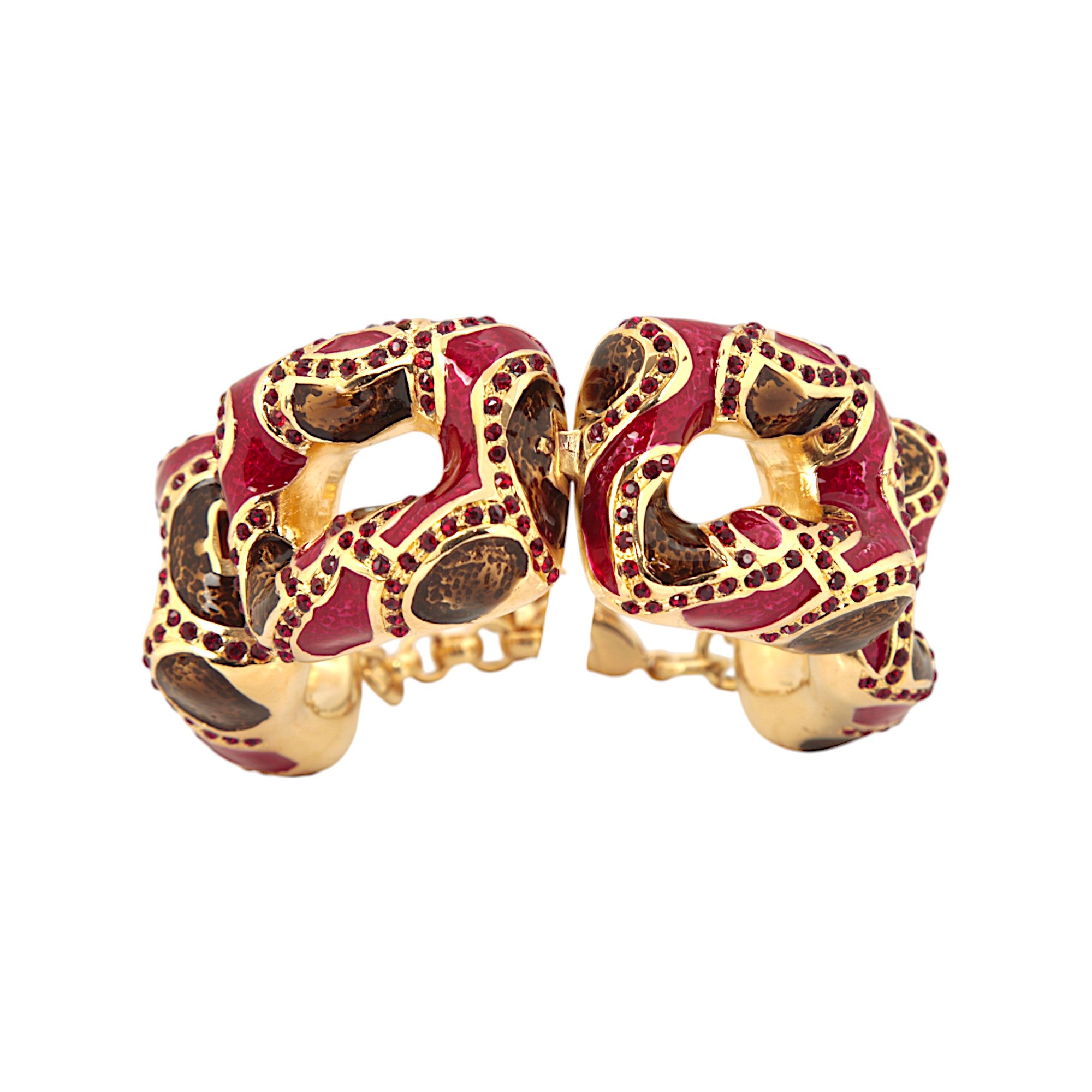 BRACCIALE MOSAICO BORDEAUX ROSSO