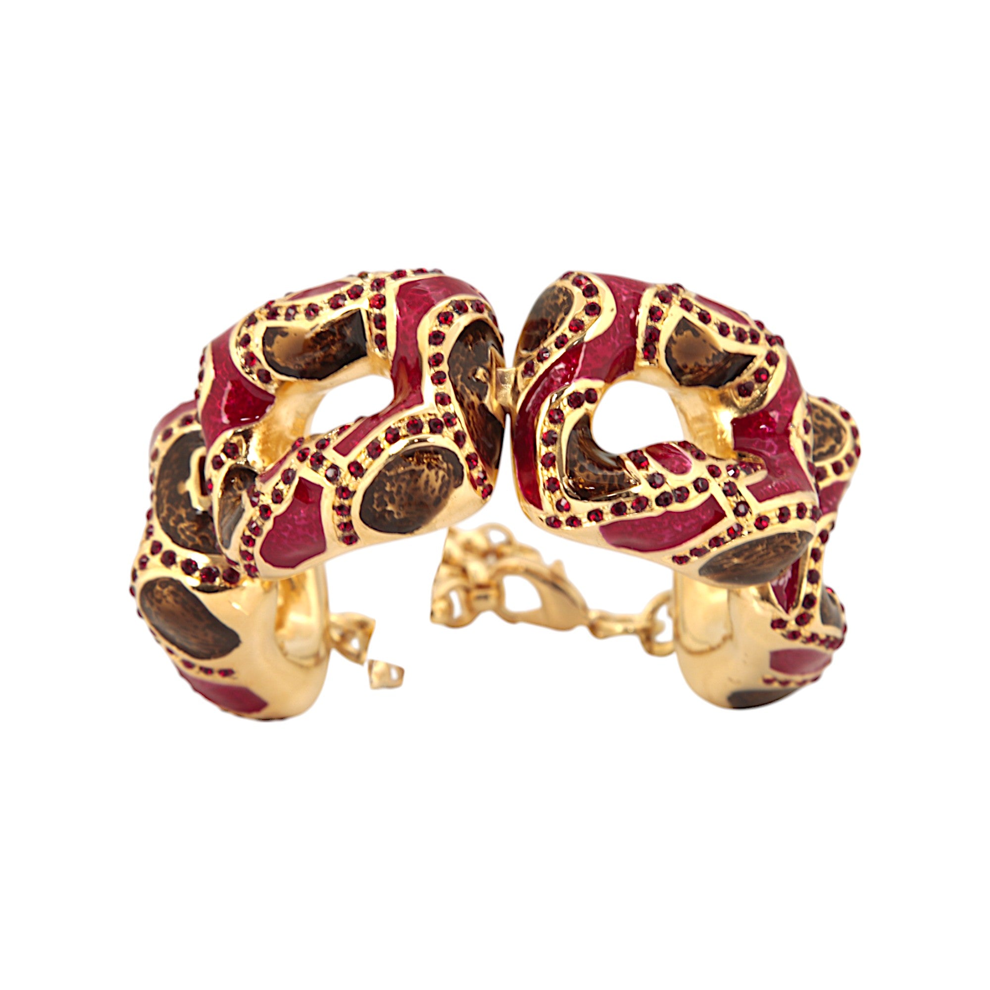 BRACCIALE MOSAICO BORDEAUX ROSSO
