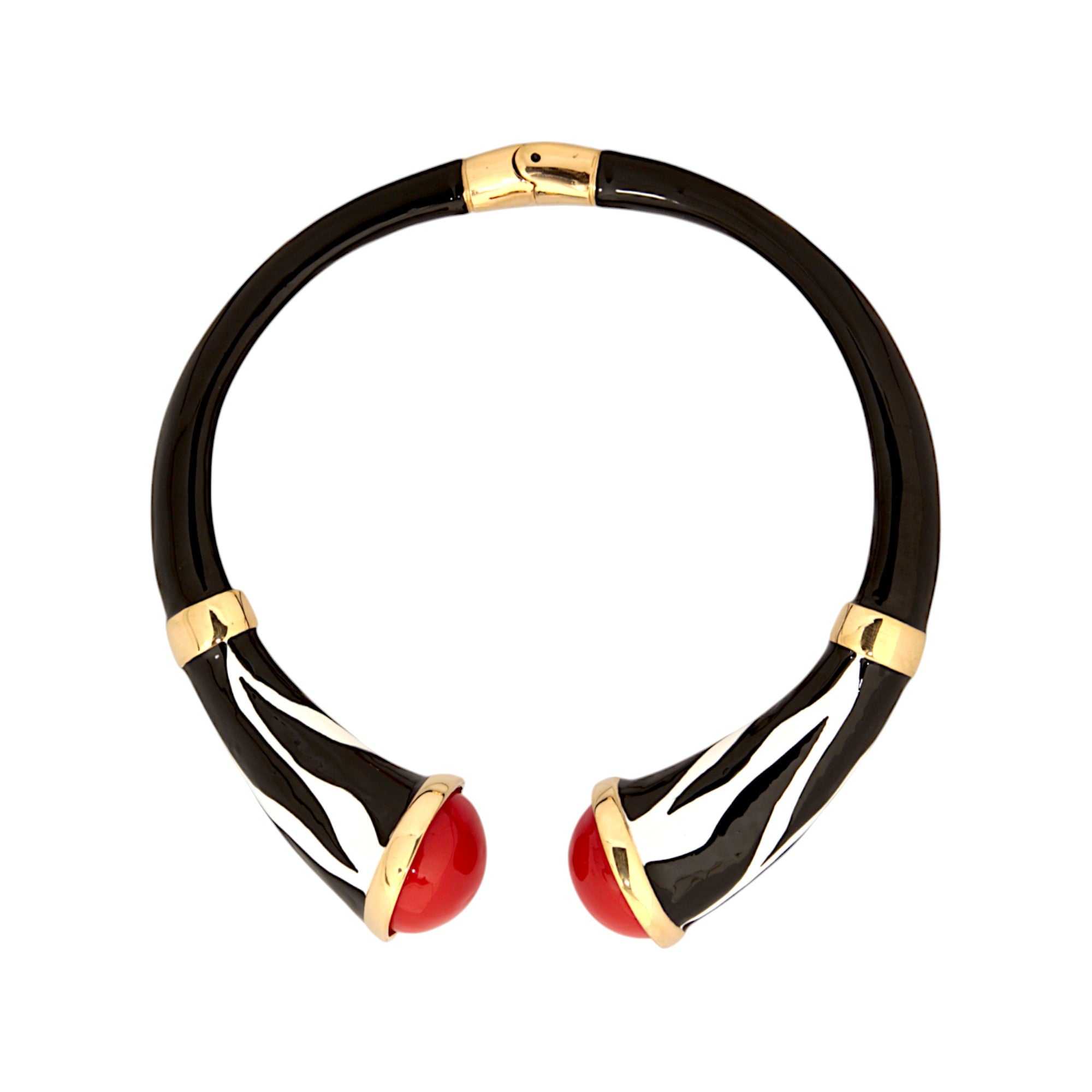 COLLAR DE CABUJÓN ROJO