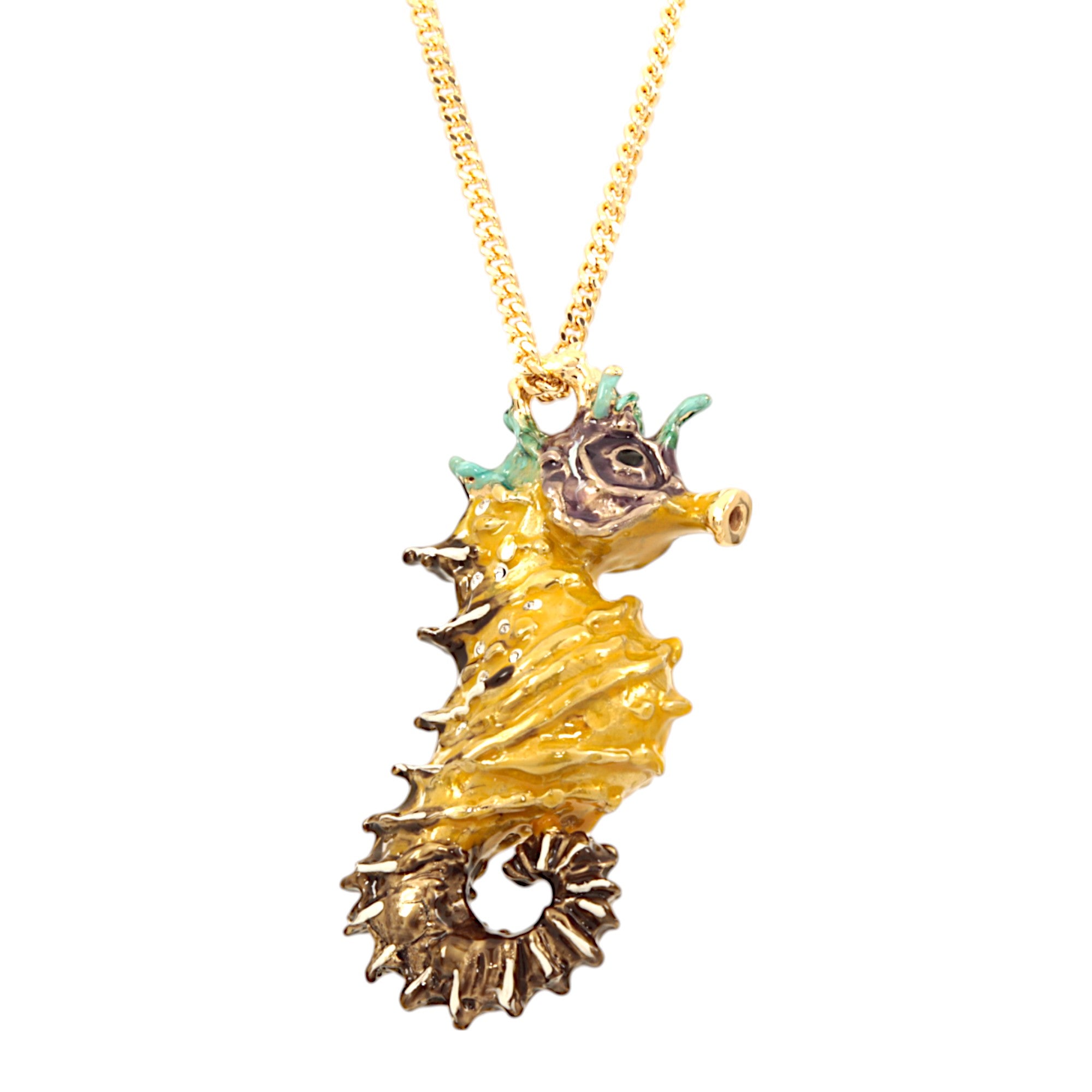 SEAHORSE SHAPED NECKLACE MULTI S