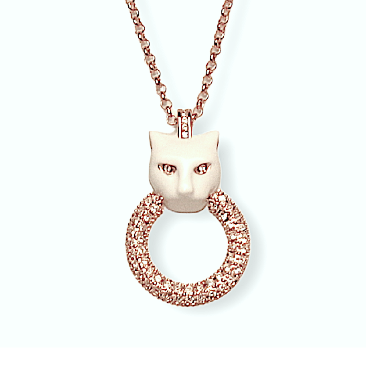 WHITE PANTHER NECKLACE M.
