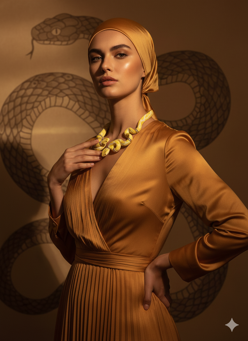 (PRE ORDER) SERPENTI NECKLACE YELLOW