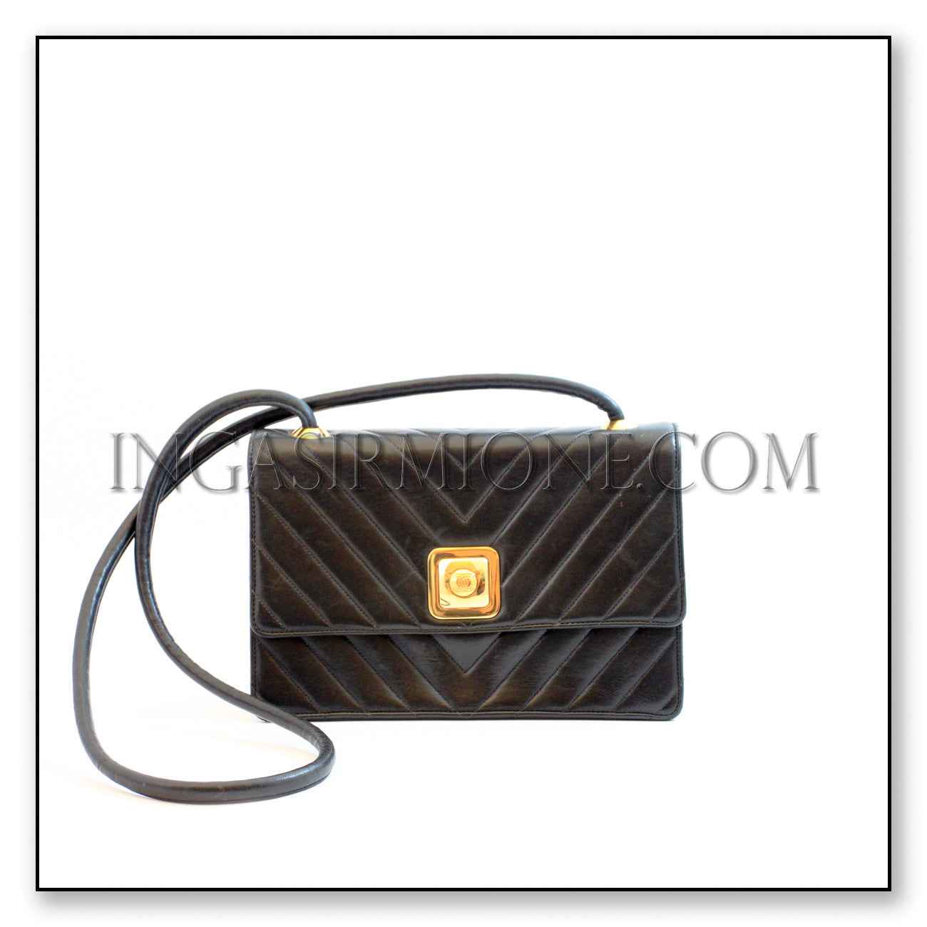 Chevron Quilted Flap Bag