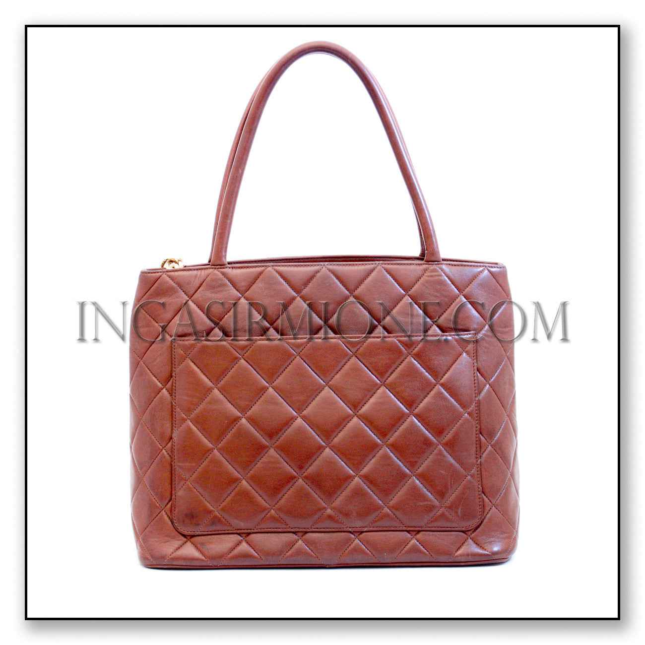 Classic Quilted Shopper Tote Bag