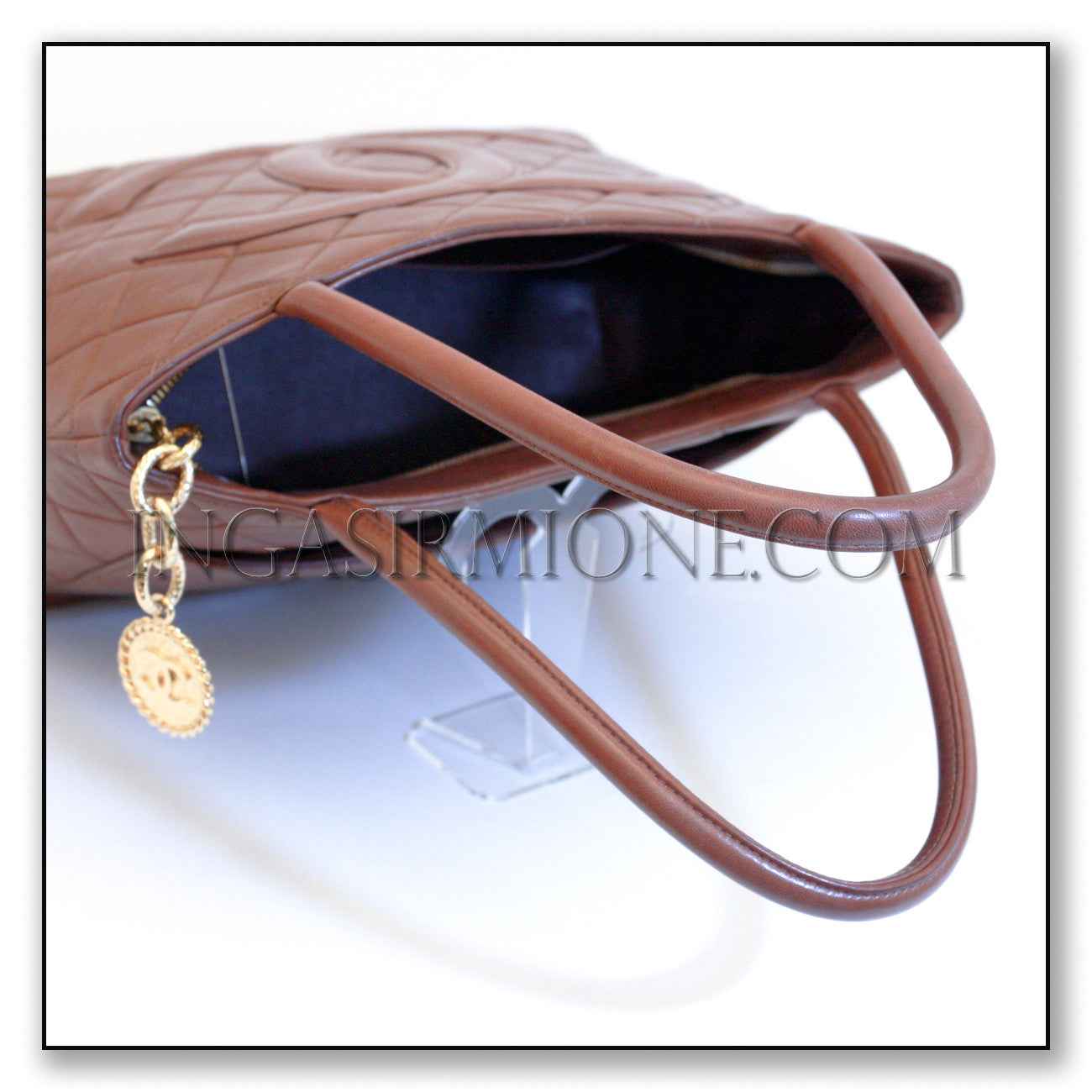 Classic Quilted Shopper Tote Bag