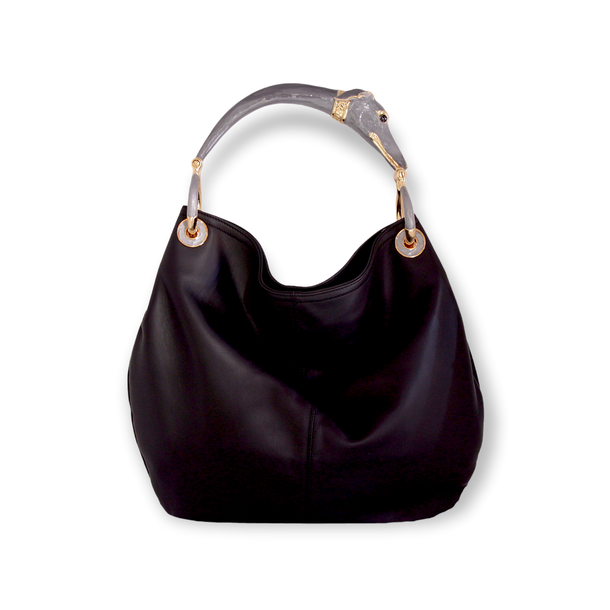 Borsa pelle 2025 nera grande