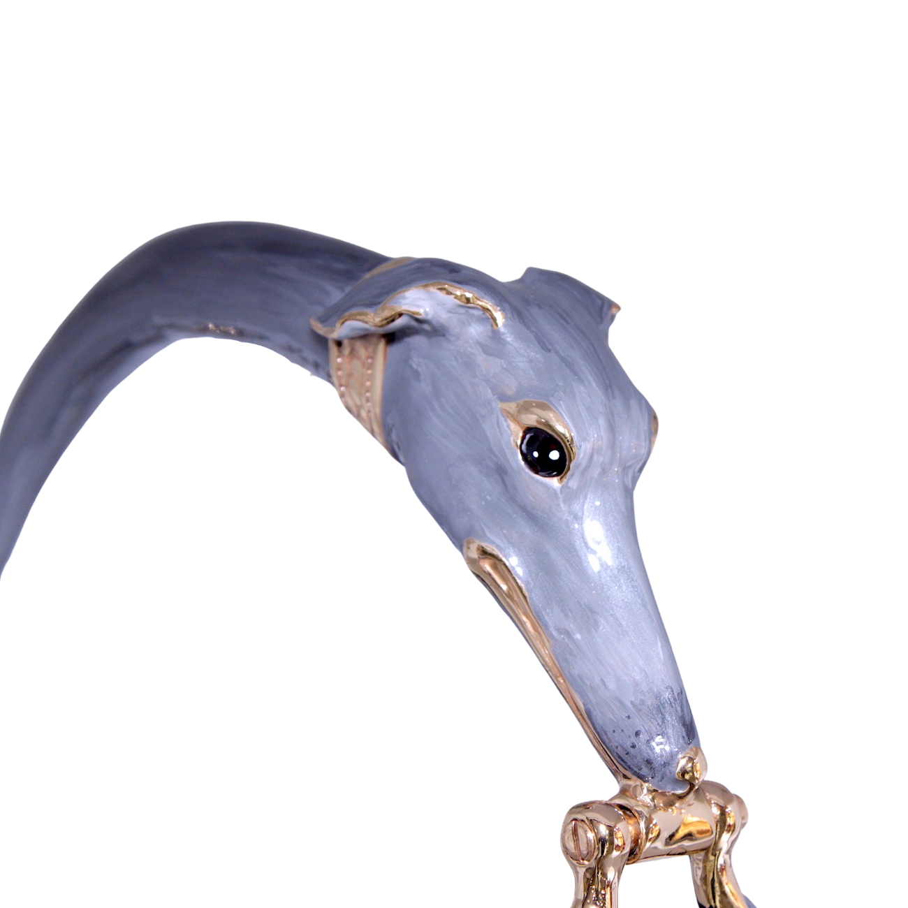 BORSA CLASSICA GREYHOUND IN PELLE VEGANA NERA