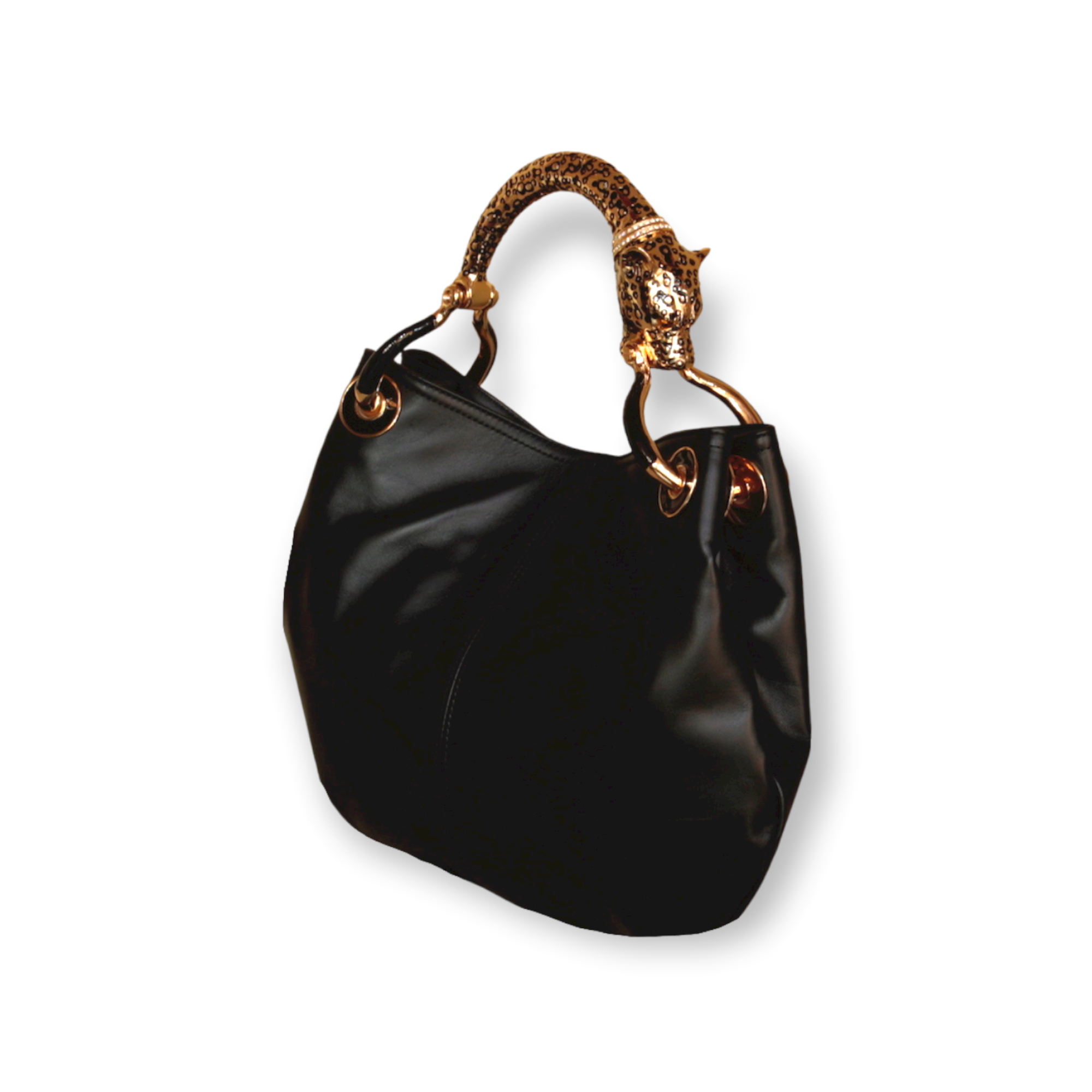 . Precious handbag made in Italy with fine accessories Creart2 made in polychrome enamels and exclusive hides