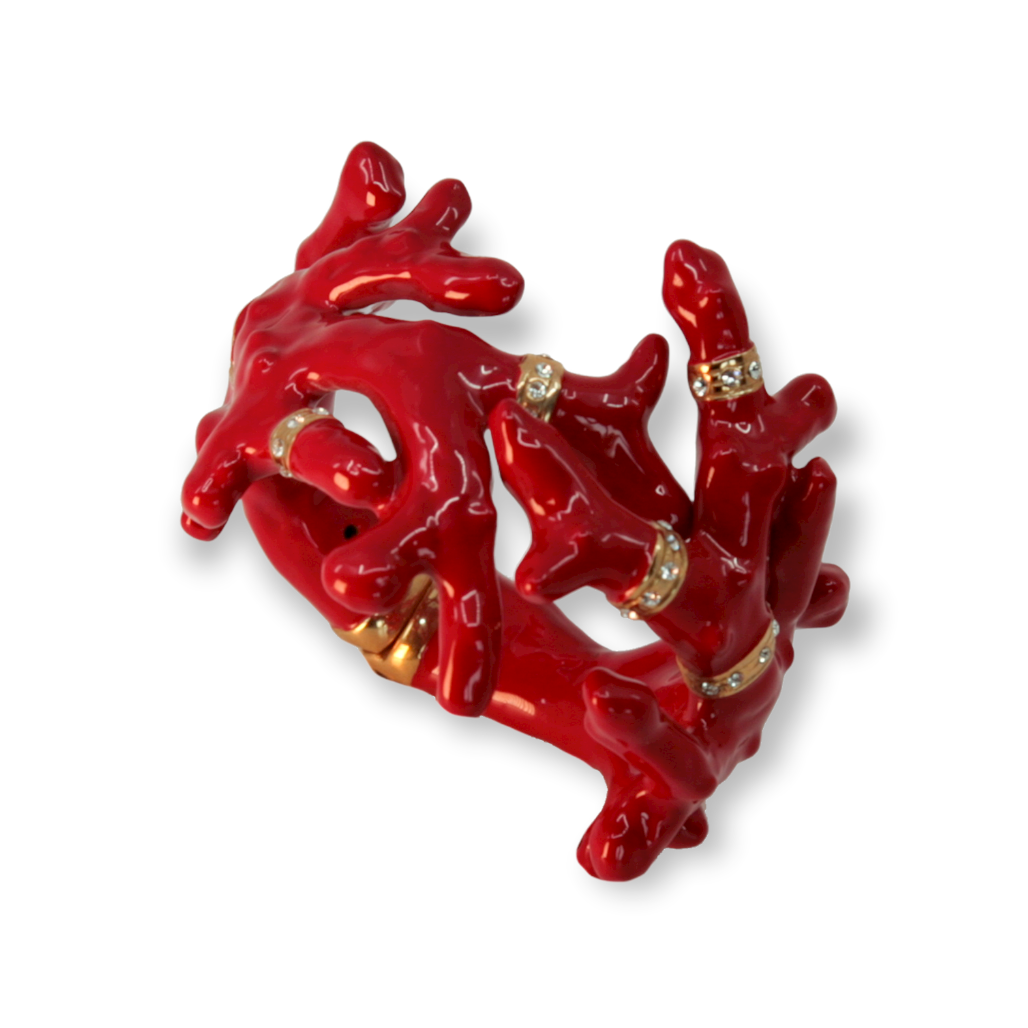 Bracelet coral-shaped red