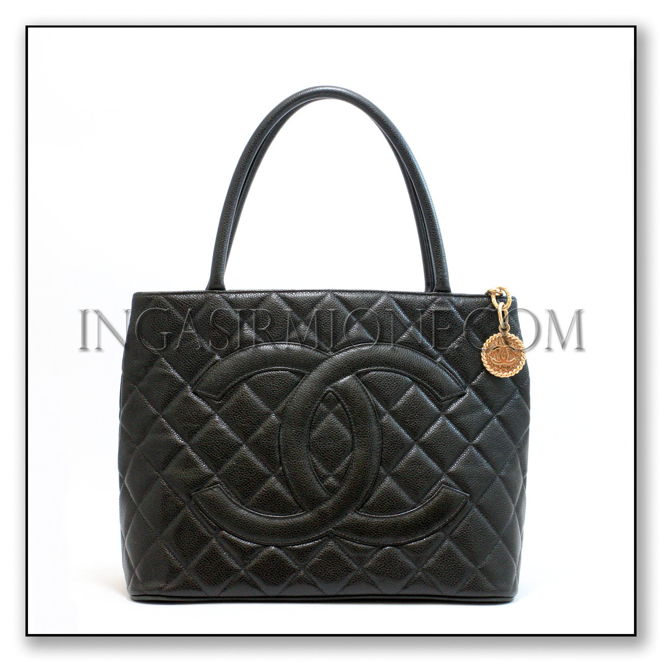 CHANEL Classic Quilted Shopper Tote Bag