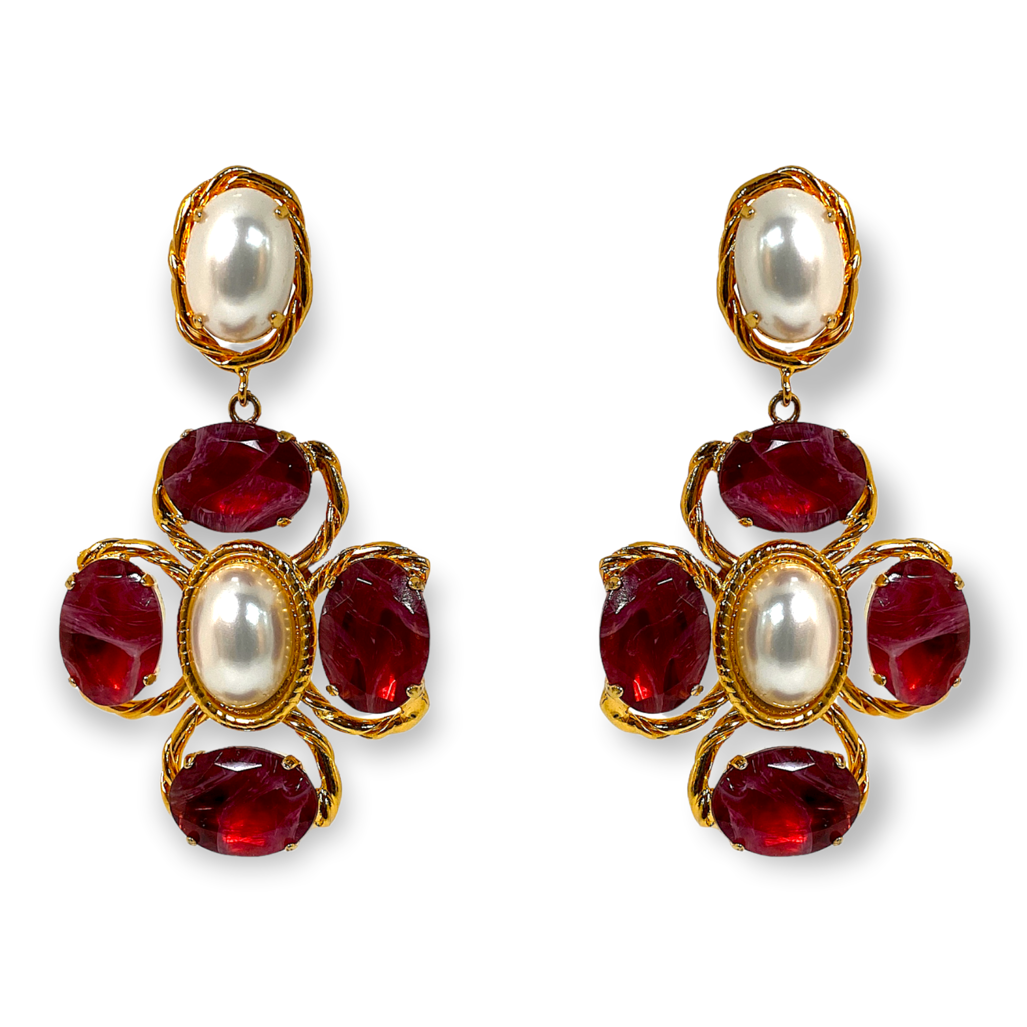 Carlo Zini Precious Swarovski® crystals inspires the unique design of this extraordinary maxi earrings
