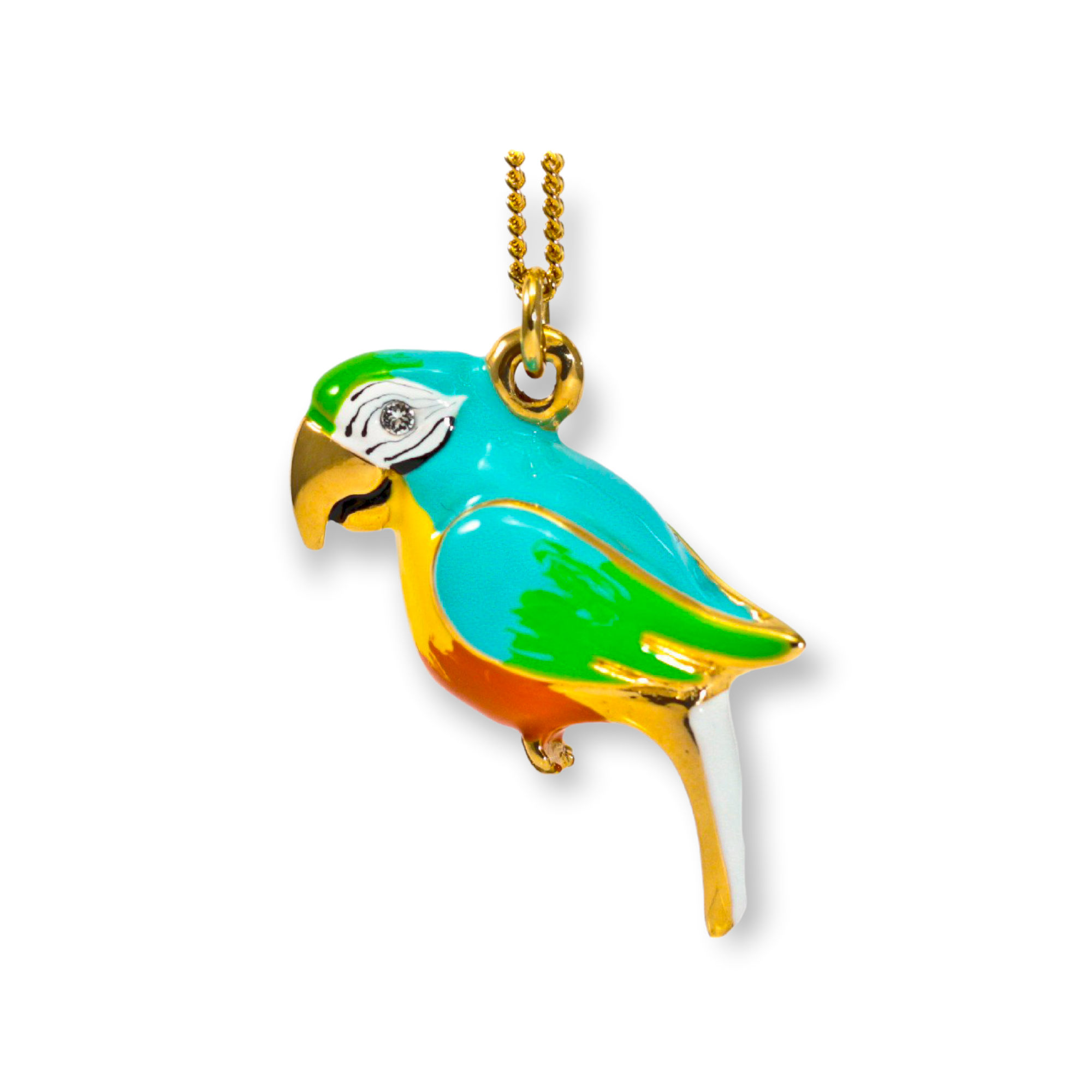 LIGHT BLUE PARROT  NECKLACE