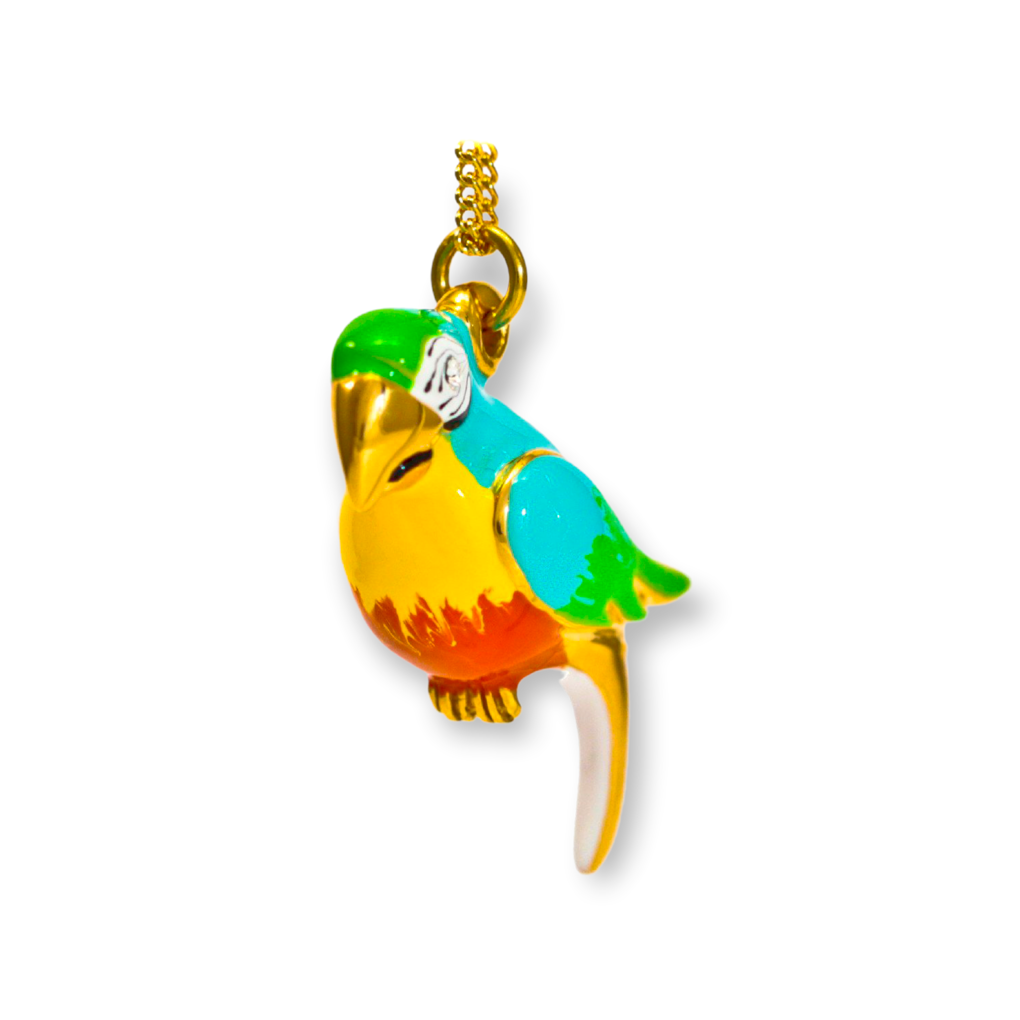LIGHT BLUE PARROT NECKLACE