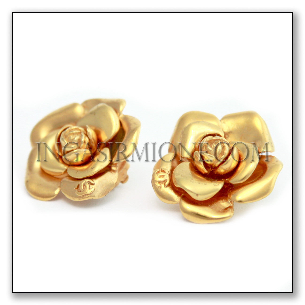 chanel camelia earrings