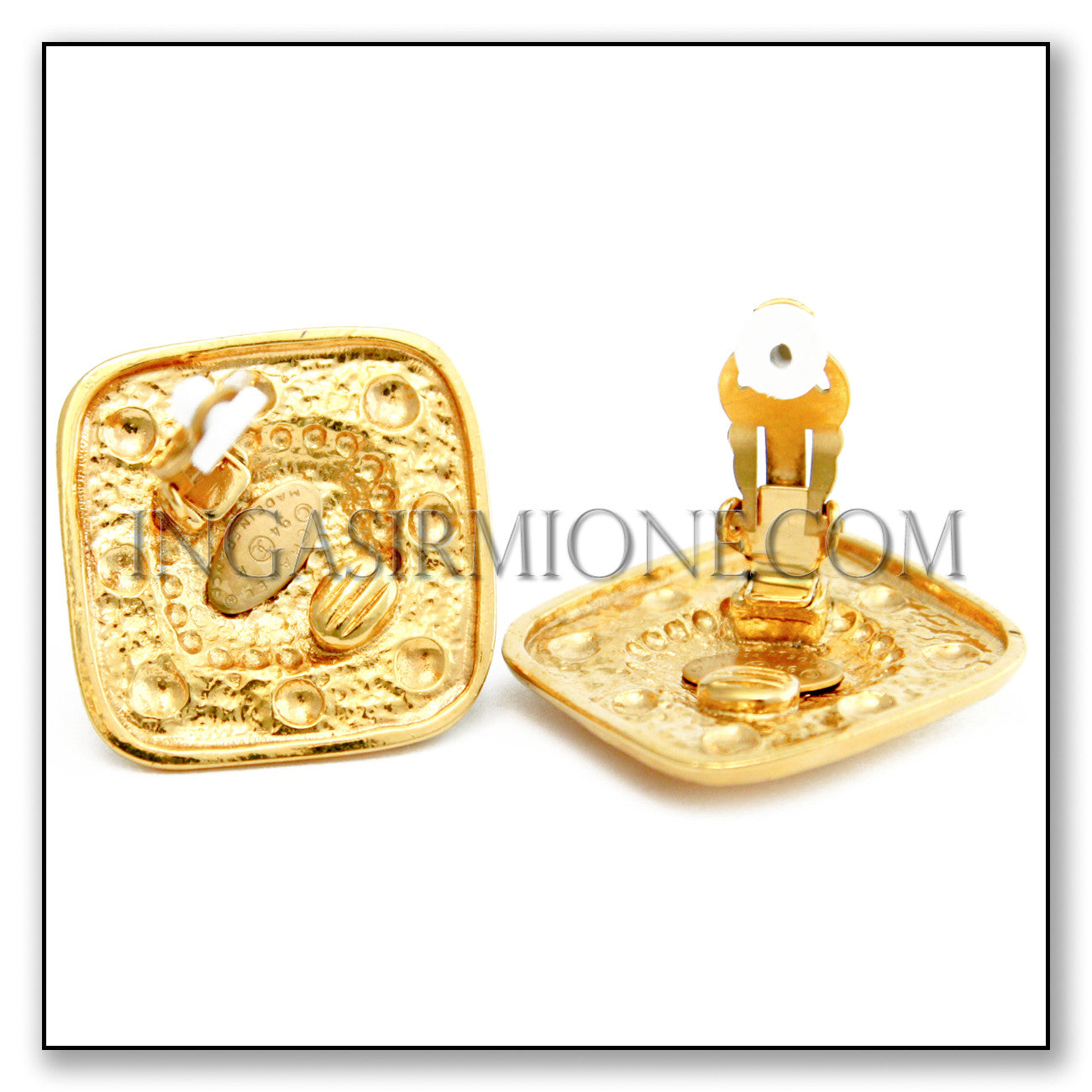 CHANEL CLIP ON EARRINGS