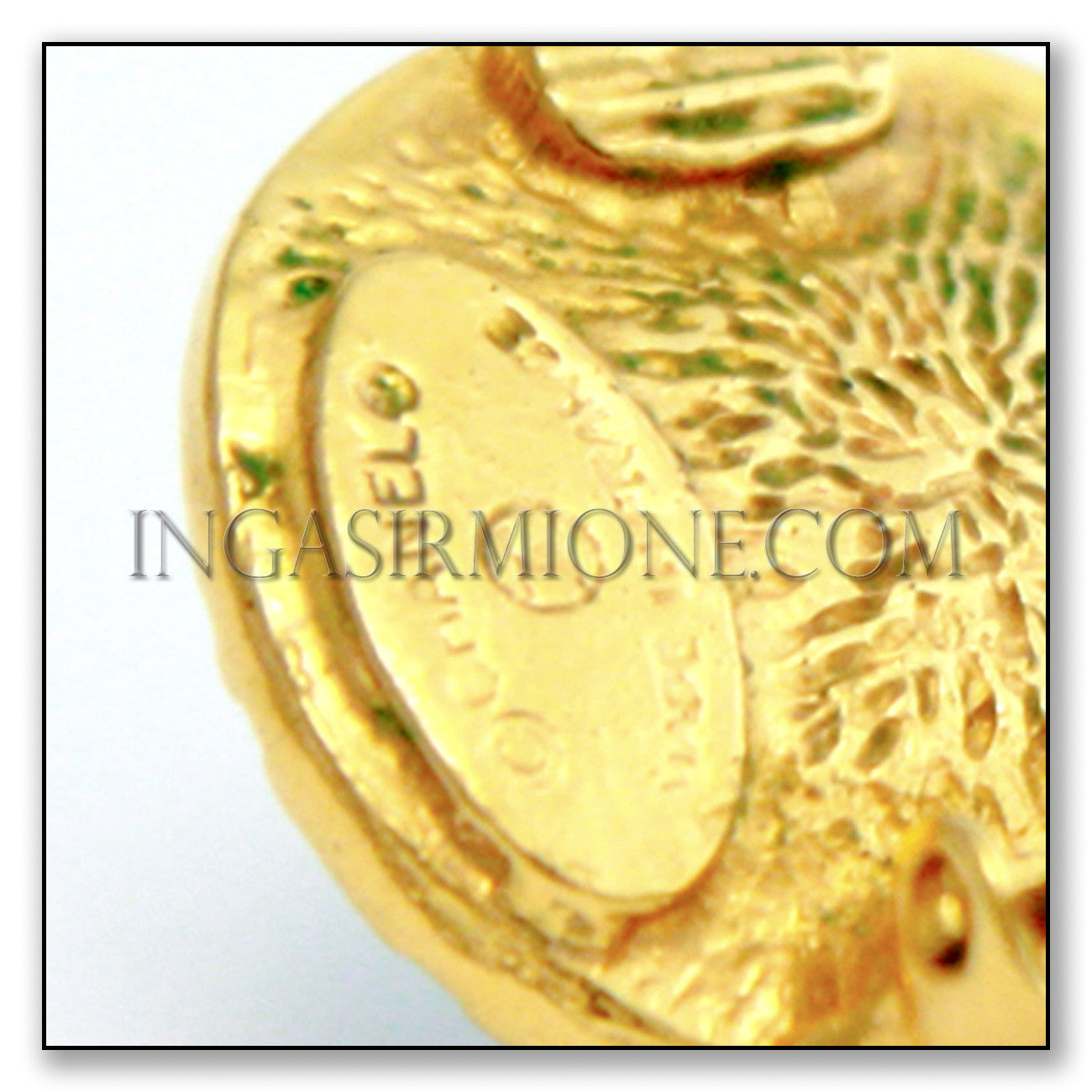 CHANEL GOLD & WHITE EARRINGS