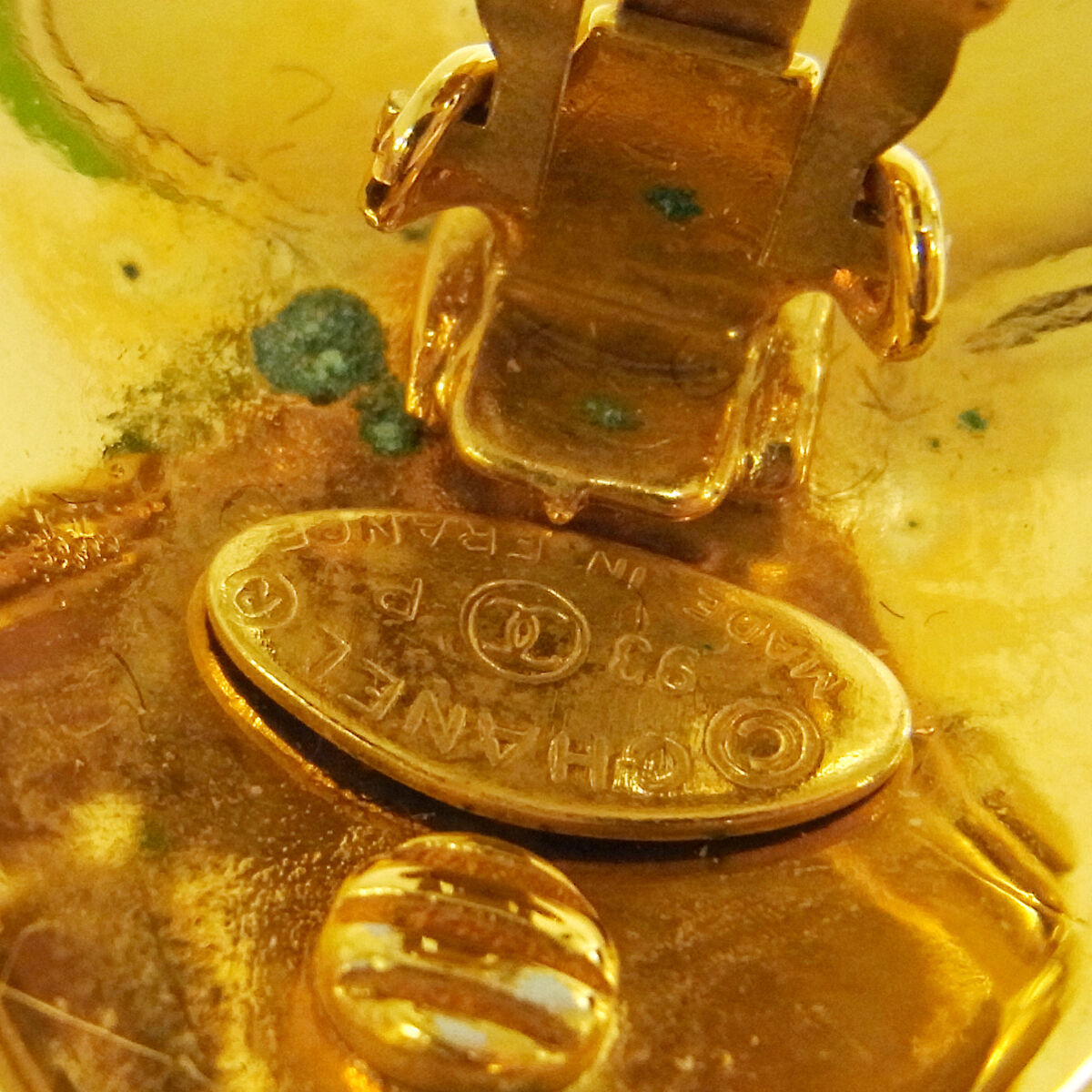 ORECCHINI MAXI VINTAGE CHANEL CON LOGO CC