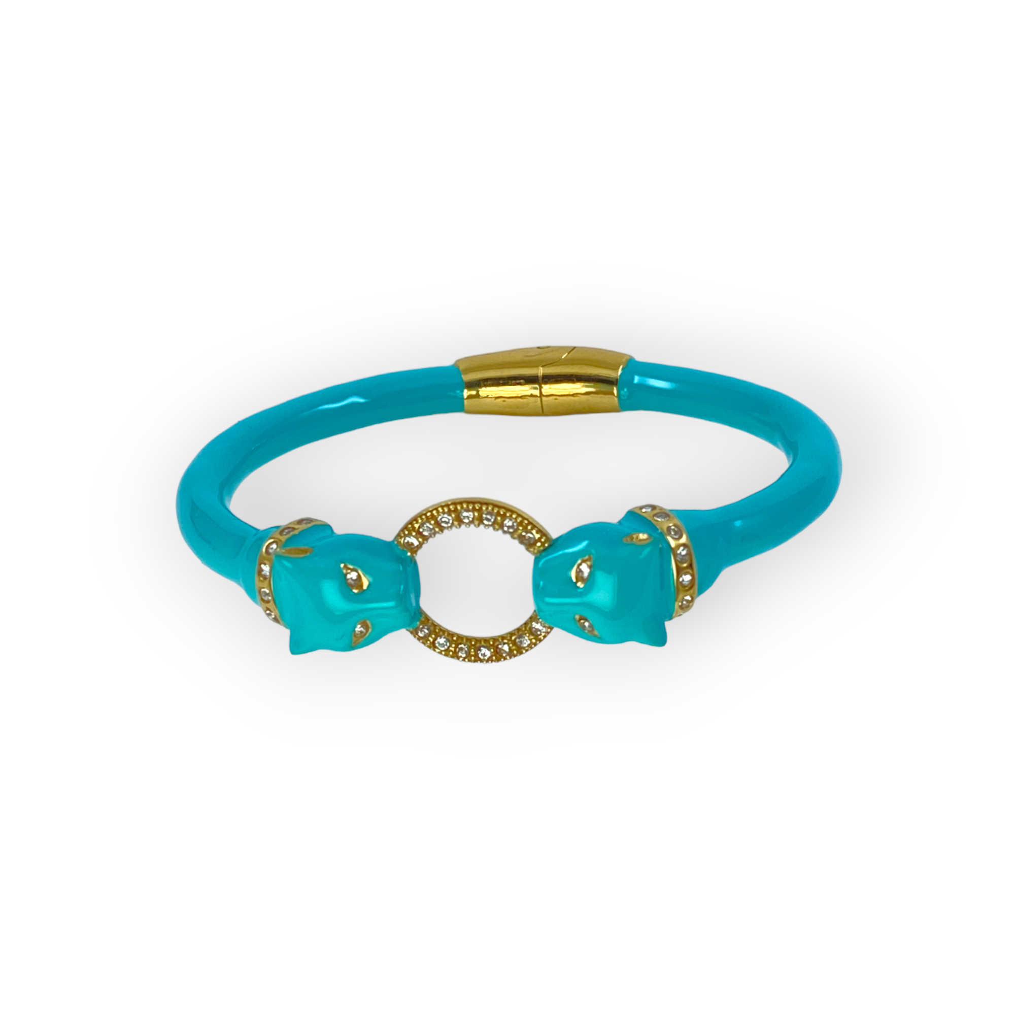TURQUOISE PANTHER  BRACELET MICRO