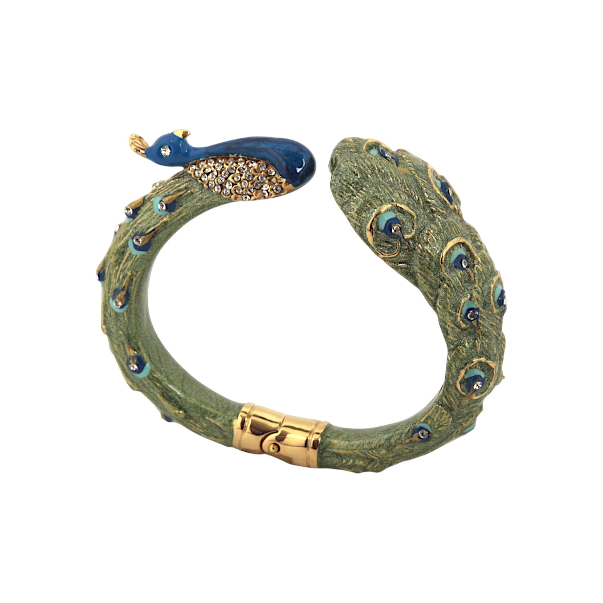 BRACELET PEACOCK WHIT CRYSTALS