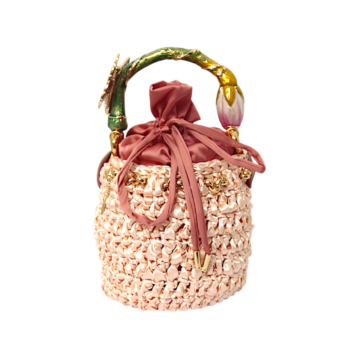 Butterfly Bucket Bag – Blush Pink