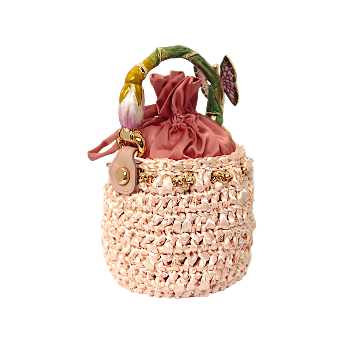 Butterfly Bucket Bag – Blush Pink