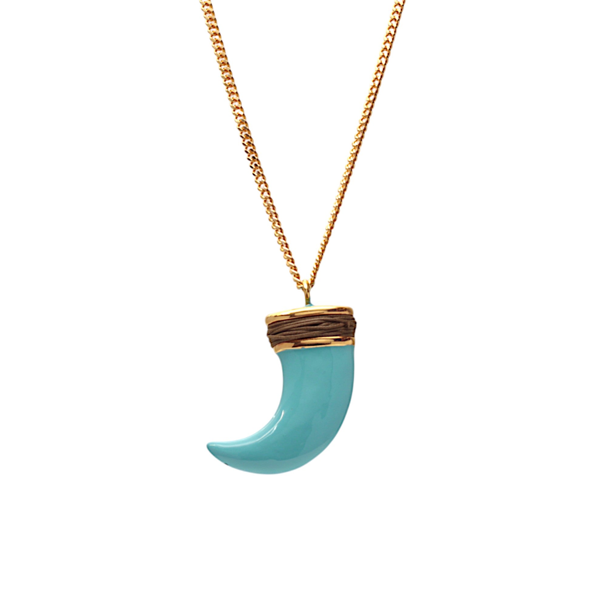 NECKLACE "ABU" LIGHT BLUE