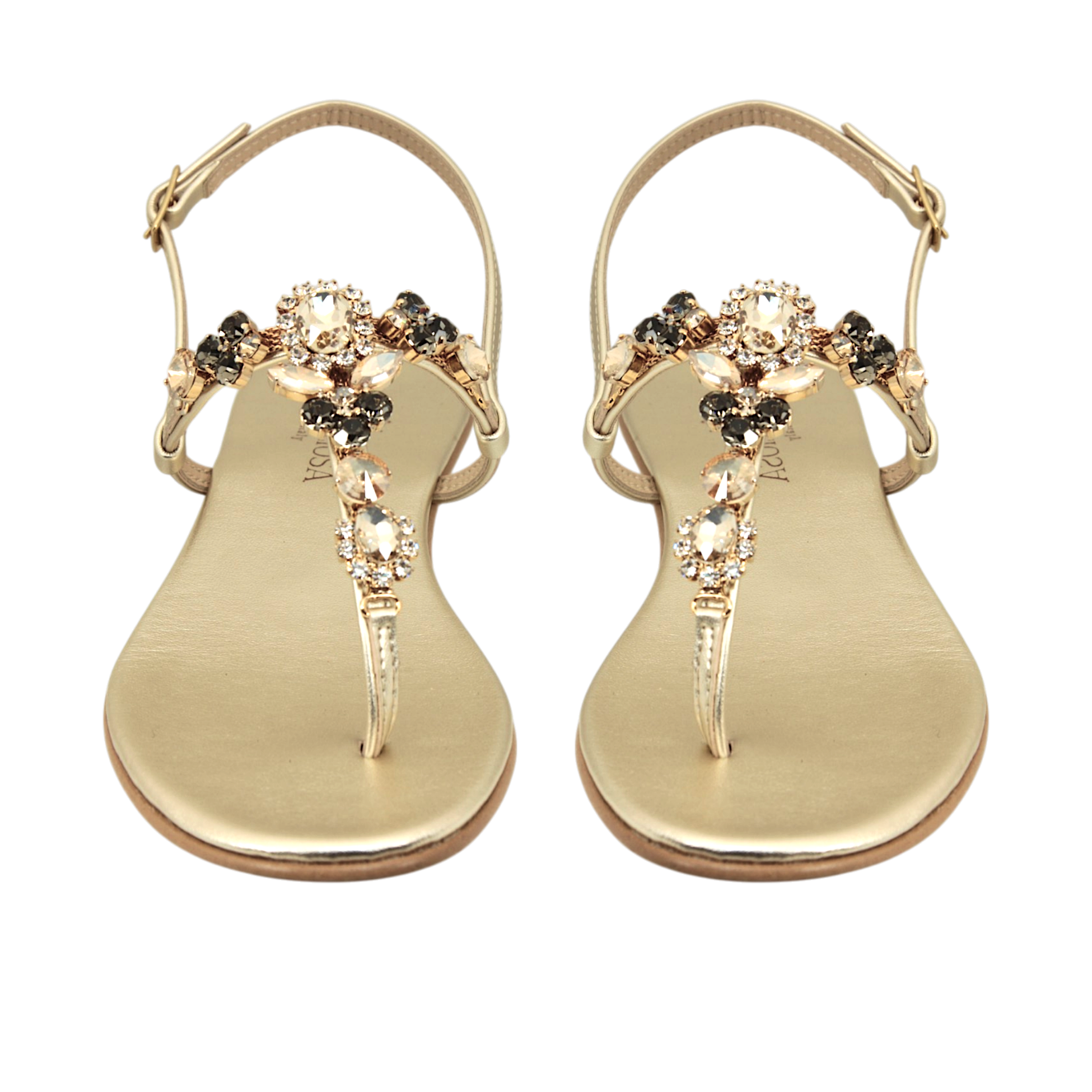 Sofia Platinum Jewel Sandal with milky white and crystal embellishments handmade in Italy
Elegant platinum jewel sandal with luminous decorative details
Refined DAMAPREZIOSA sandal born in Sirmione with soft white embellishments