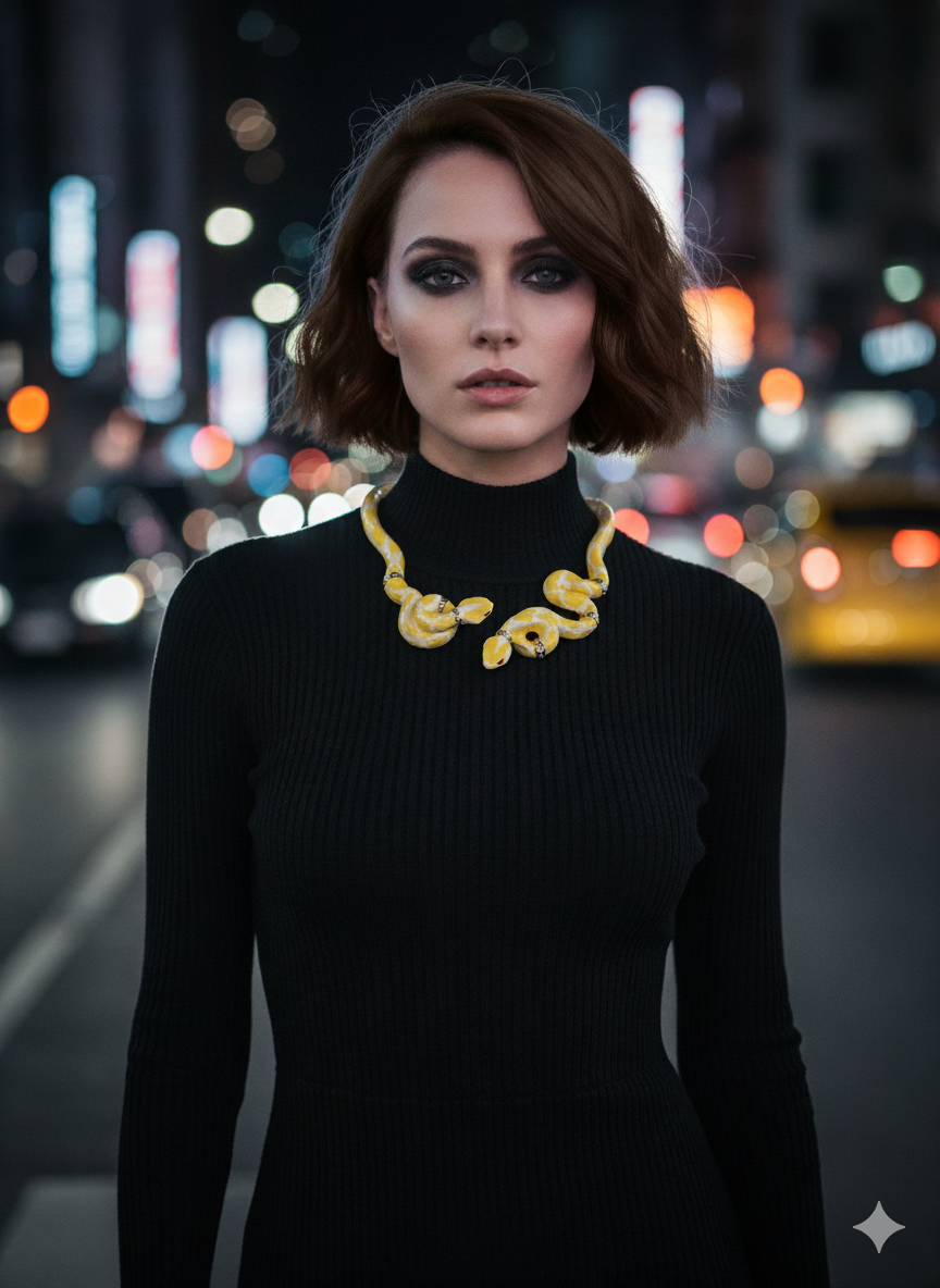 (PRE ORDER) SERPENTI NECKLACE YELLOW