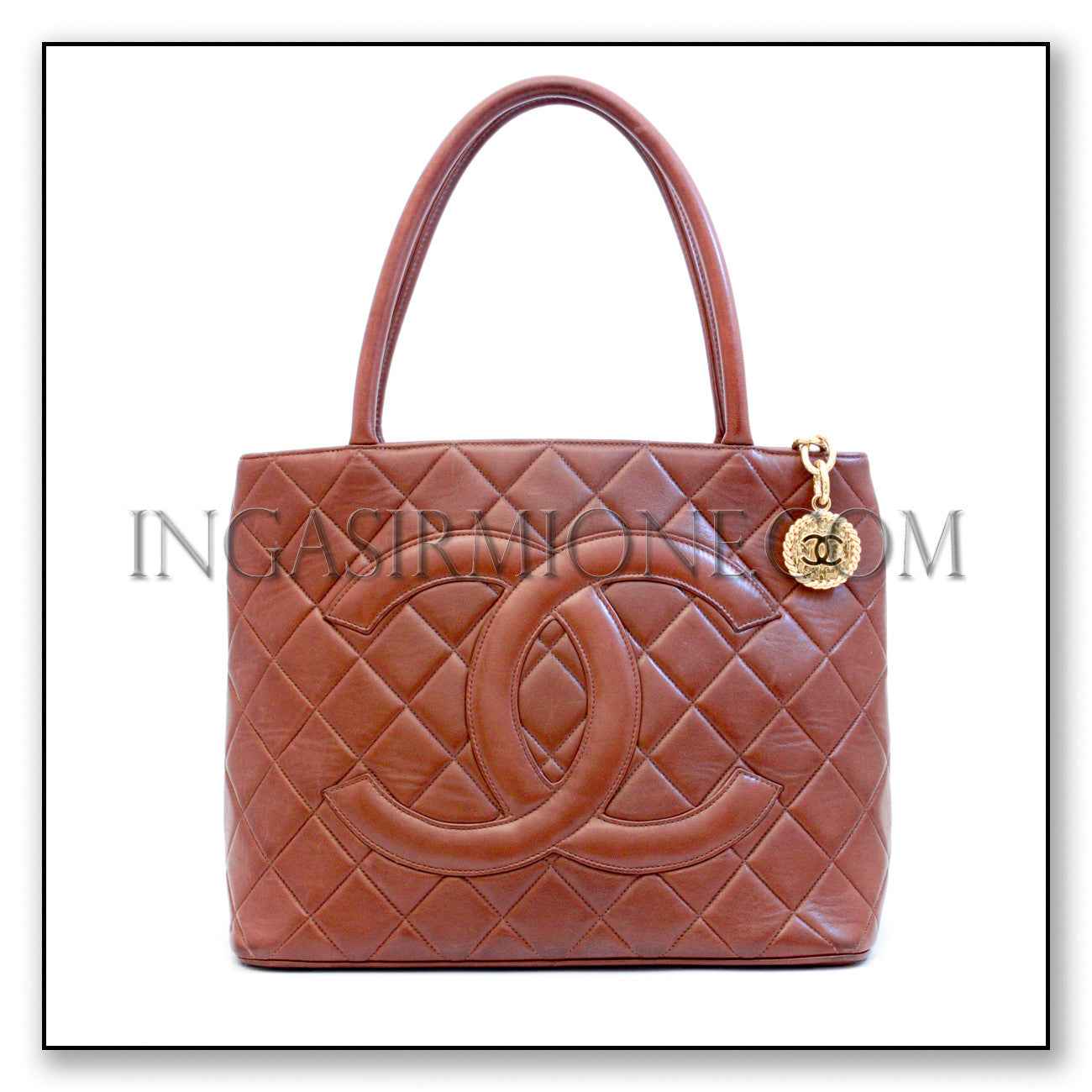 Classic Quilted  Shopper Tote Bag