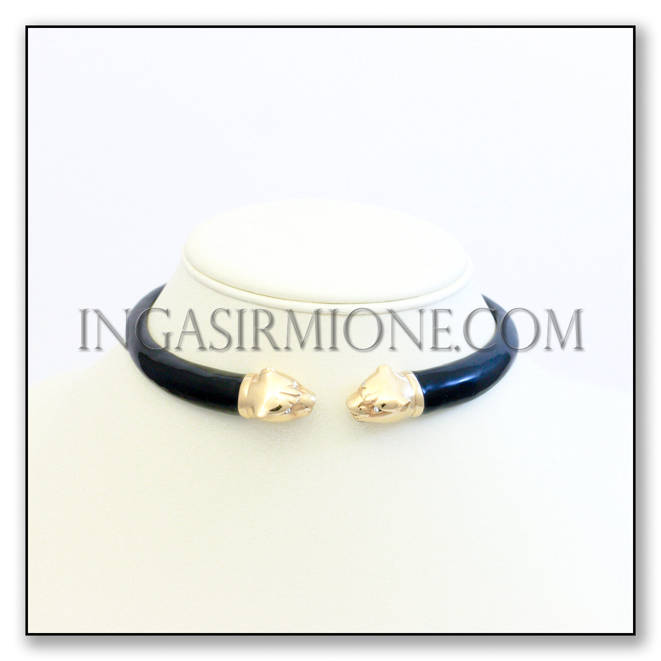 enamels choke necklace