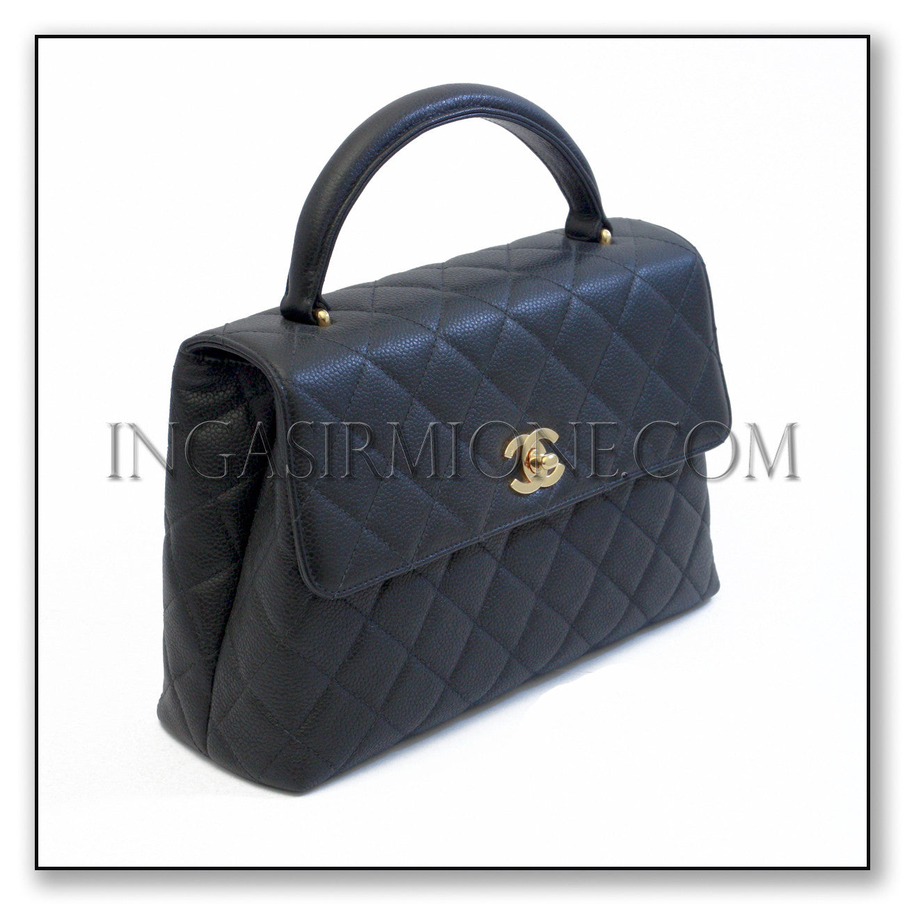 CHANEL Mini  black caviar 