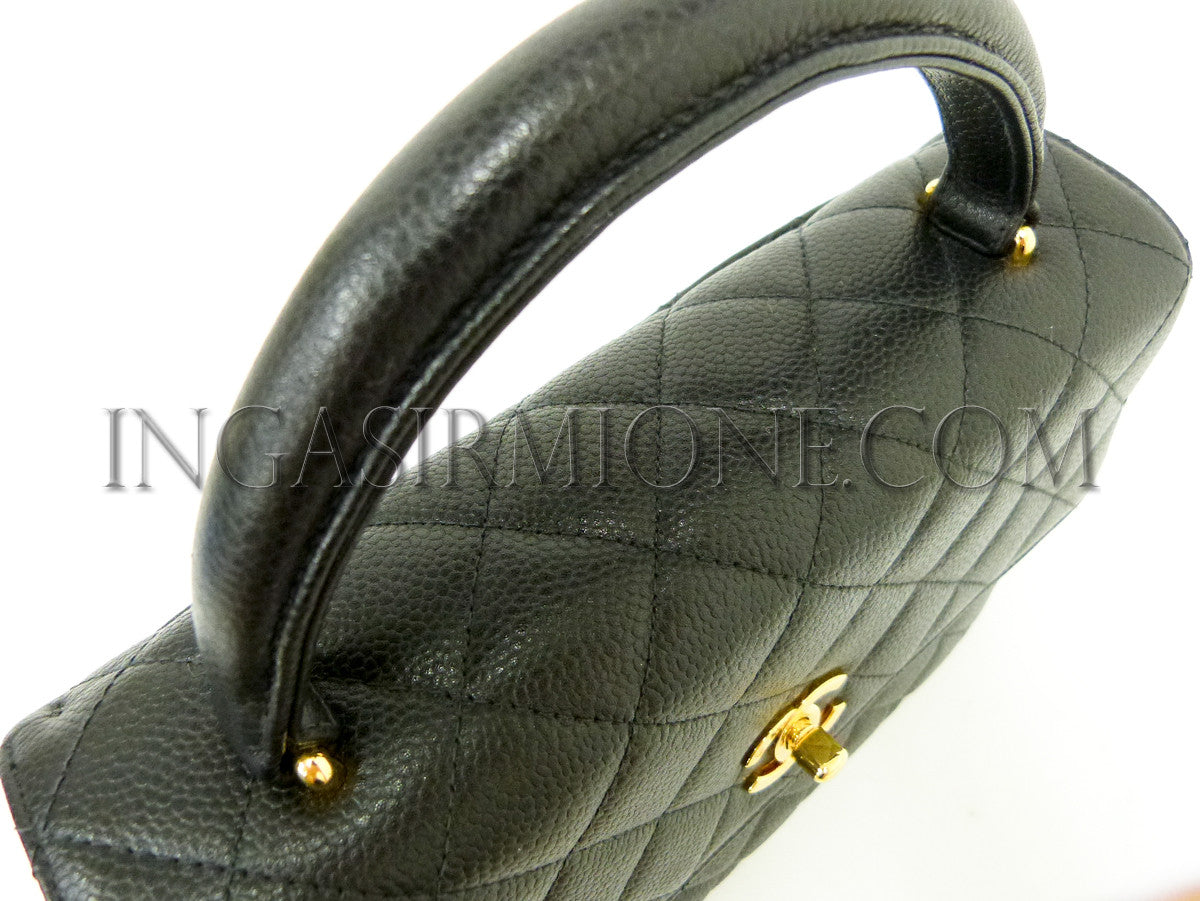 CHANEL Mini  black caviar 