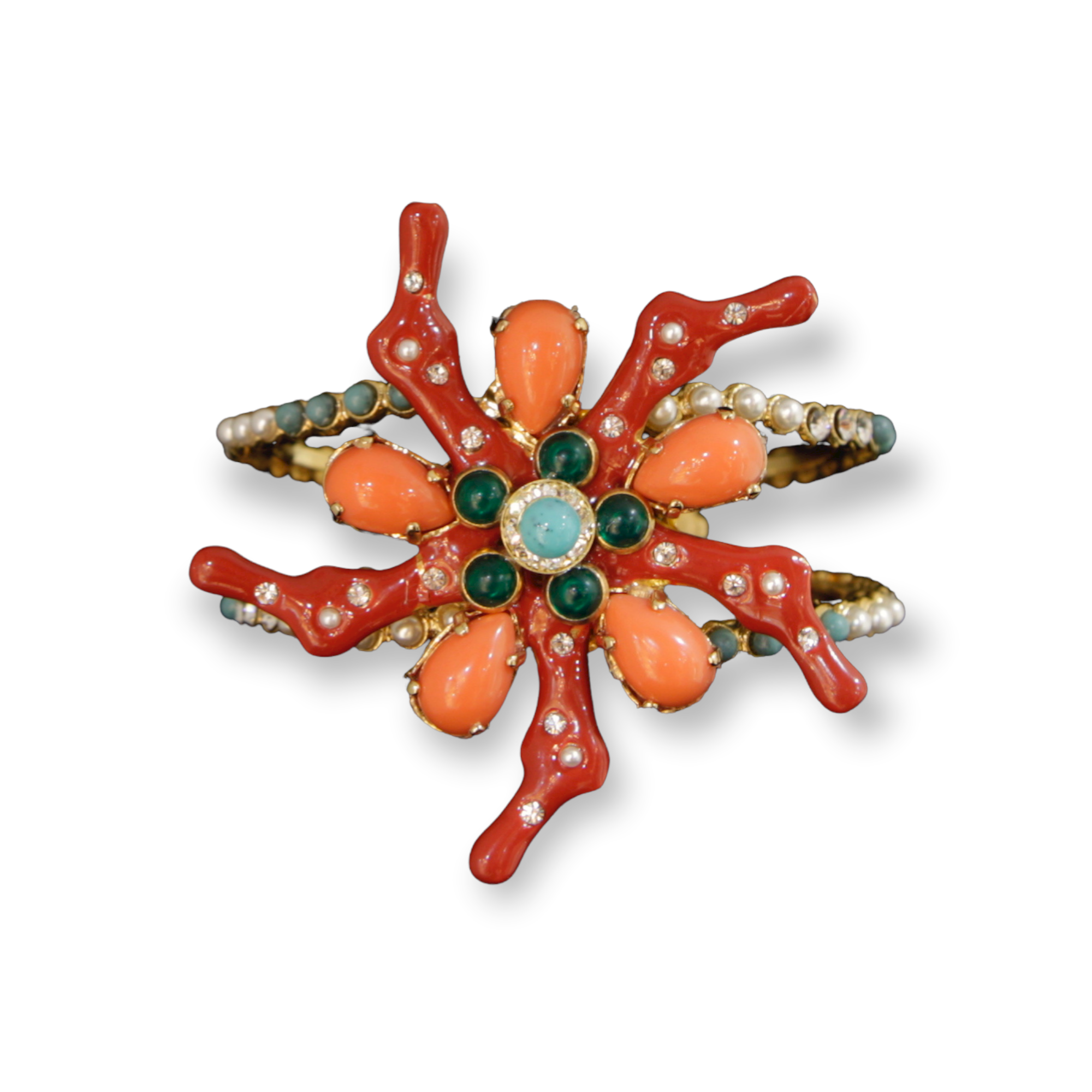 Bracelet with coral theme in the star-shape